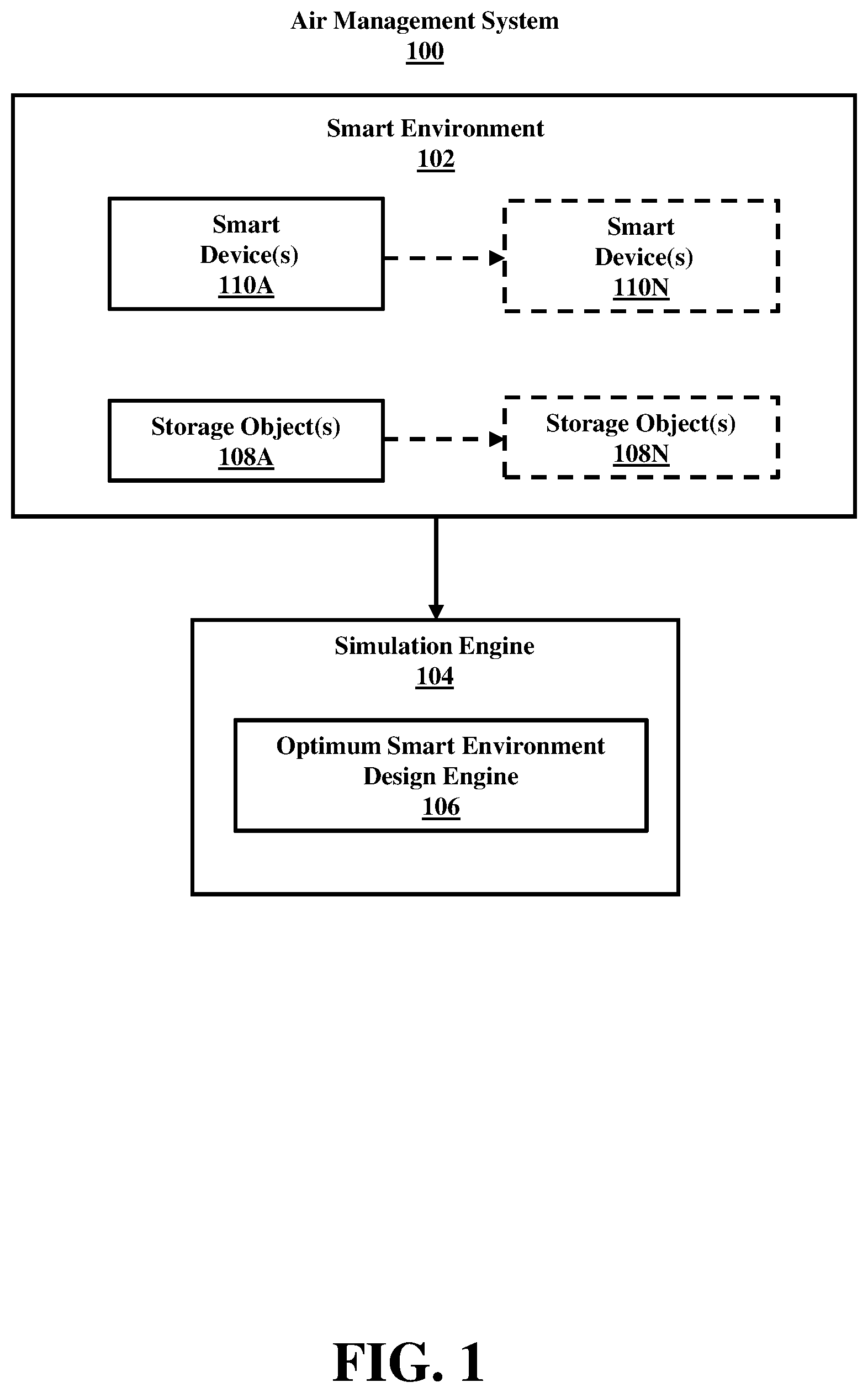 Patent US12618581 Figure 1 – Smart air control in a storage space