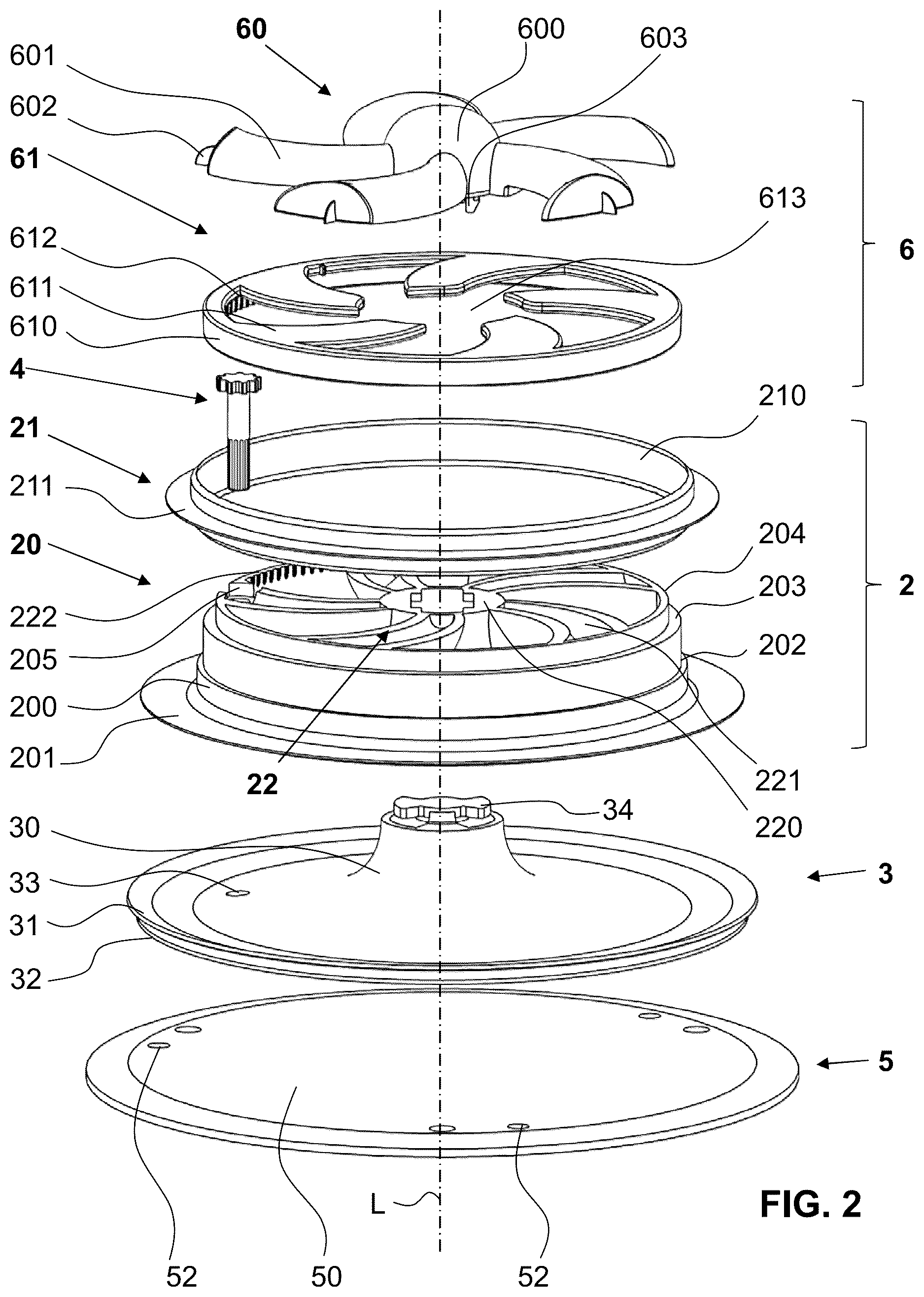 Patent US12618586 Figure 2 – Device for adjusting an air volume flow
