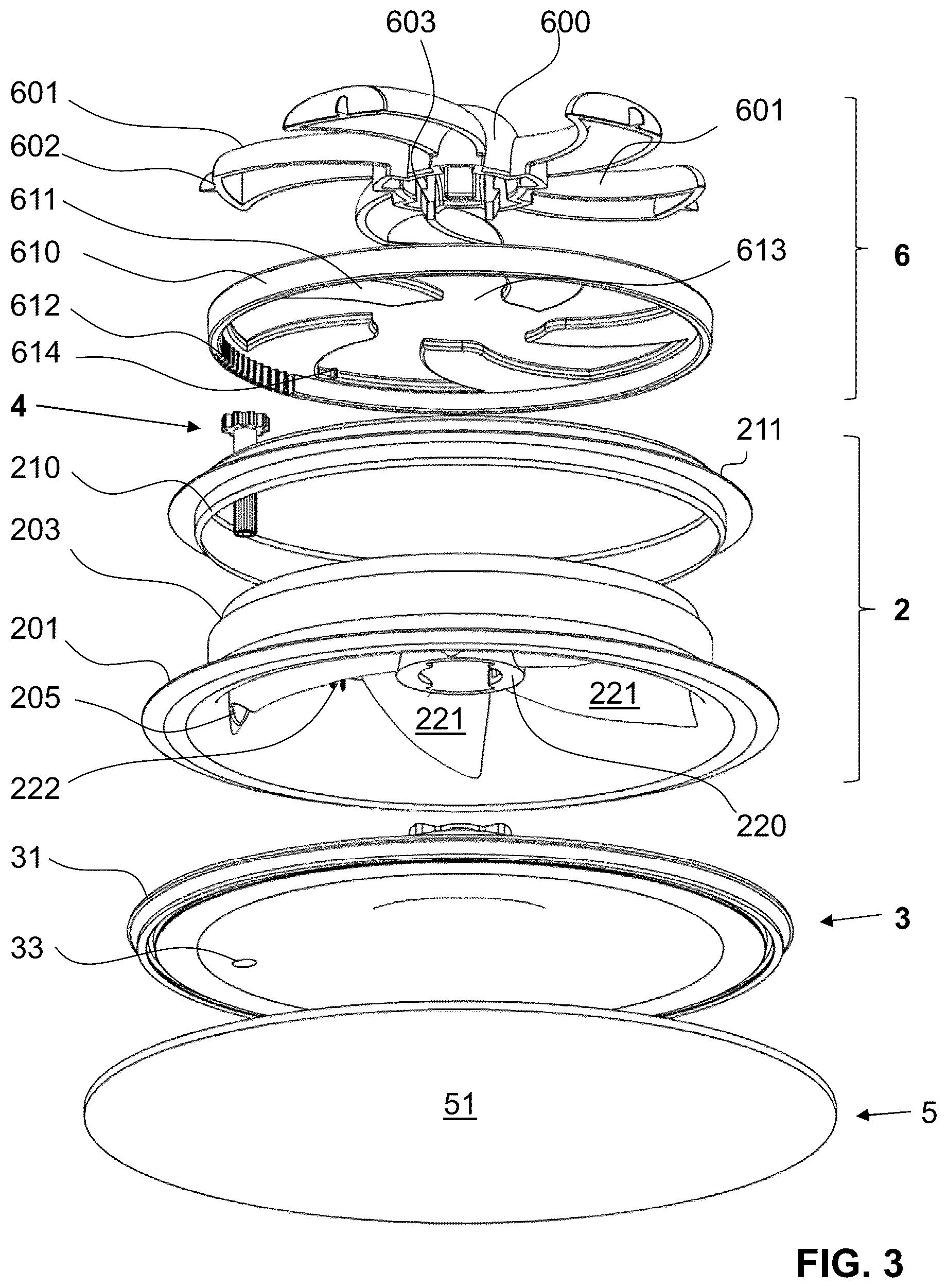 Patent US12618586 Figure 3 – Device for adjusting an air volume flow