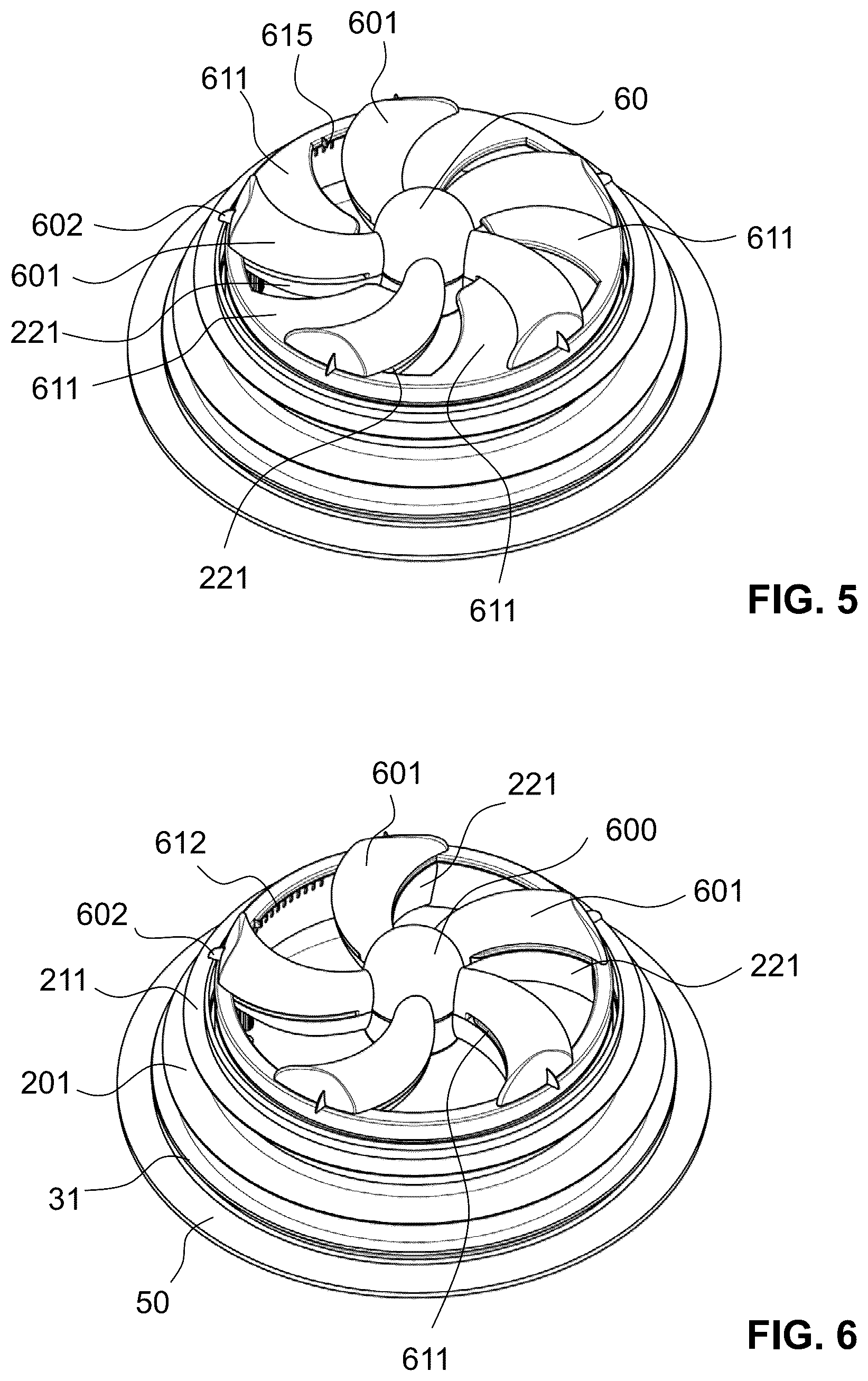 Patent US12618586 Figure 5 – Device for adjusting an air volume flow