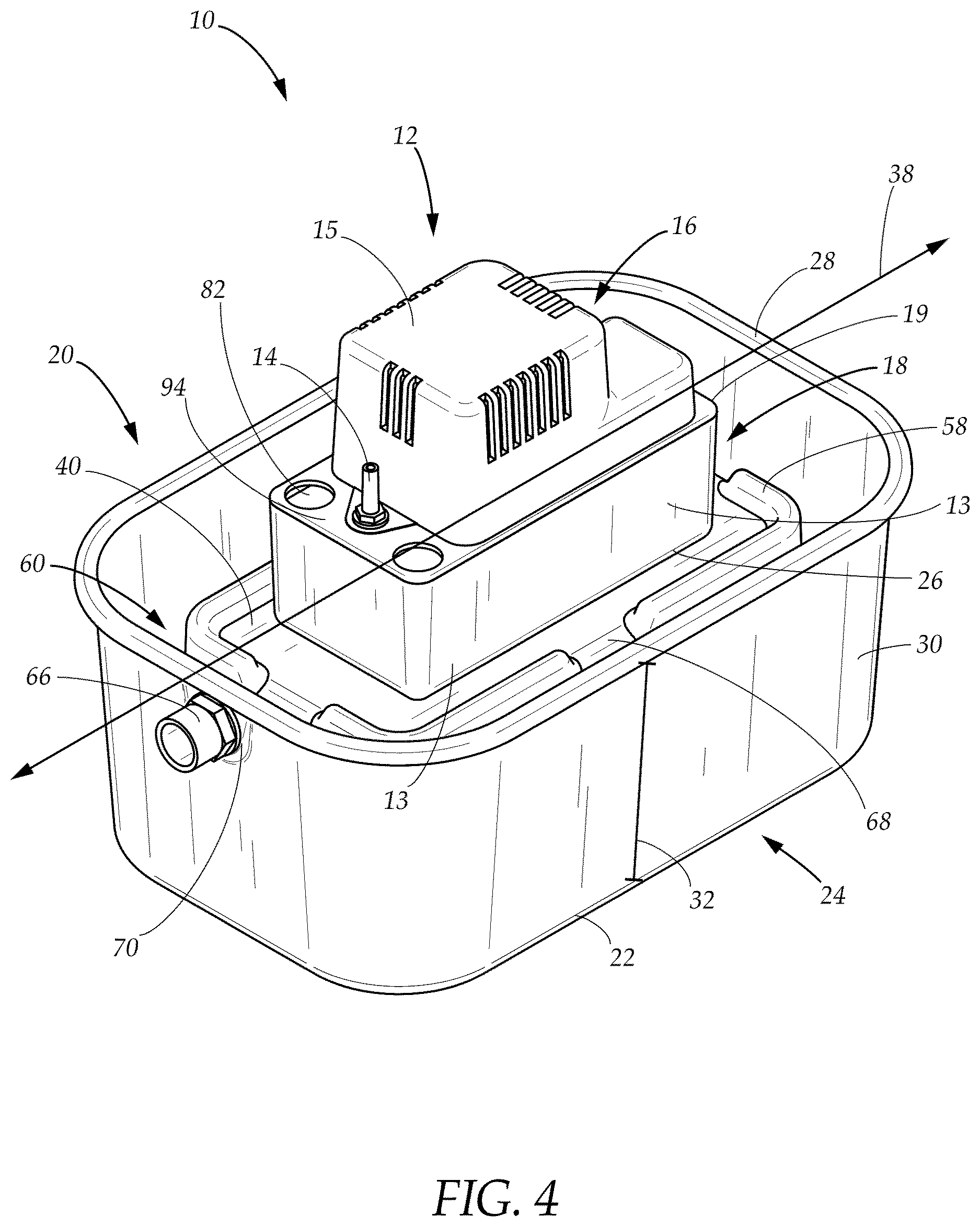 Patent US12618587 Figure 4 – Condensate management apparatus and system
