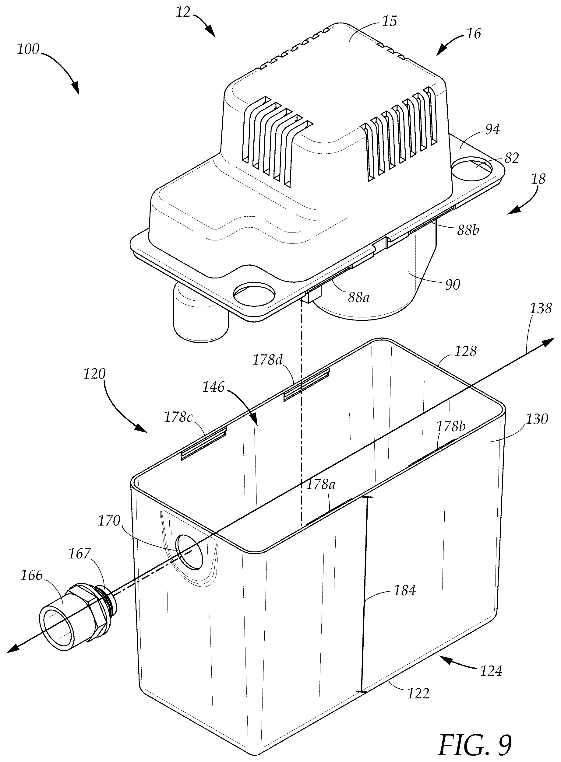 Patent US12618587 Figure 8 – Condensate management apparatus and system