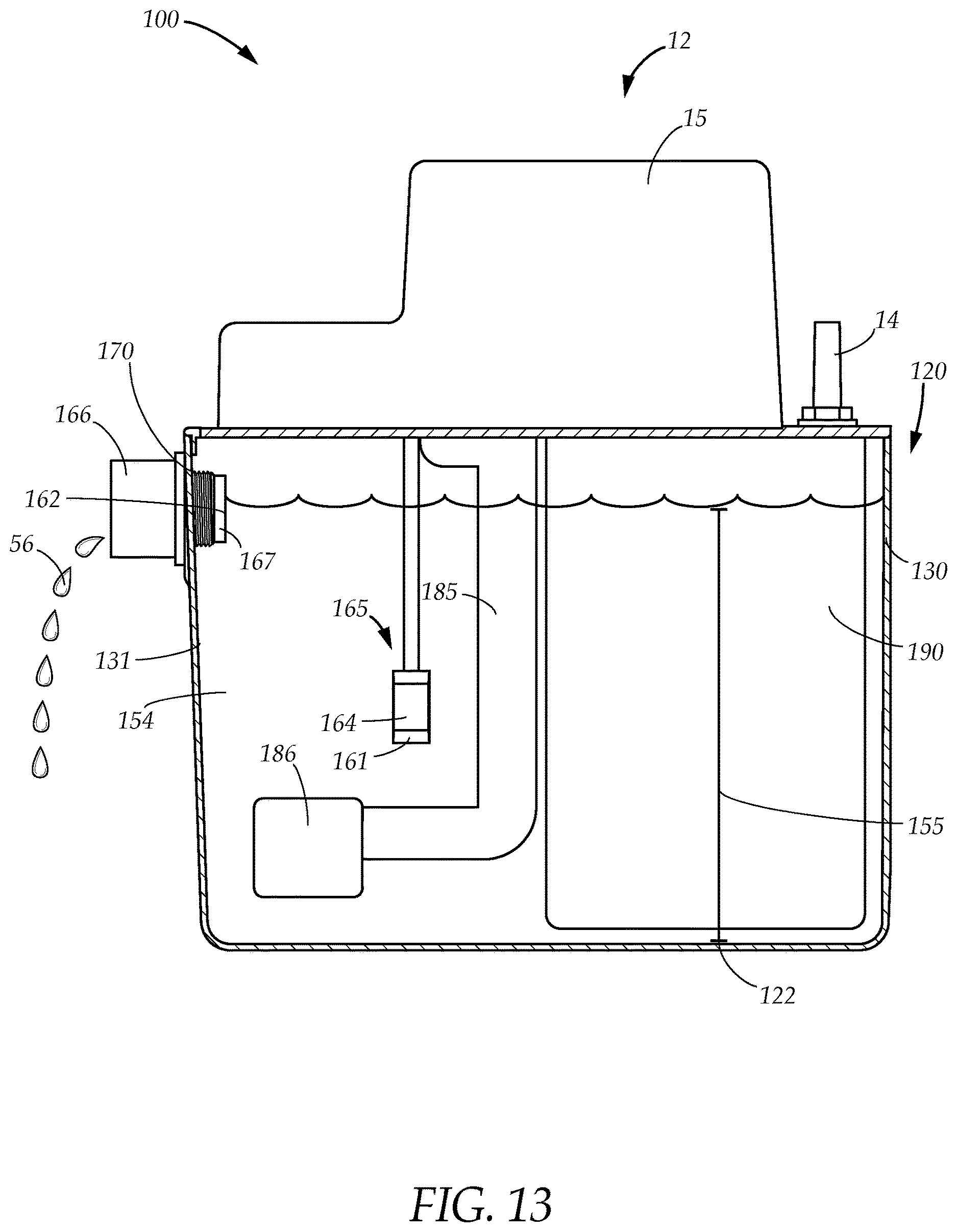 Patent US12618587 Figure 12 – Condensate management apparatus and system