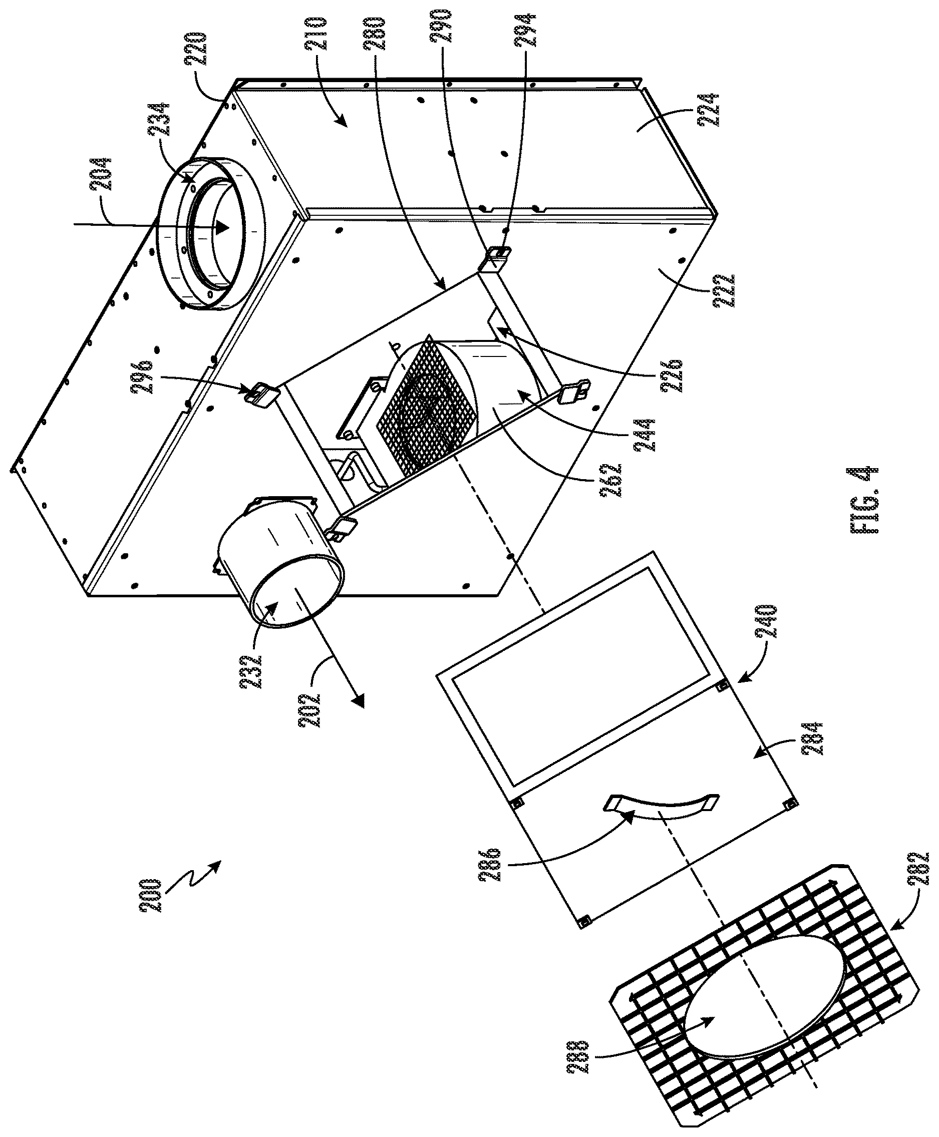 Patent US12618588 Figure 4 – Energy recovery ventilator of an air conditioning appliance