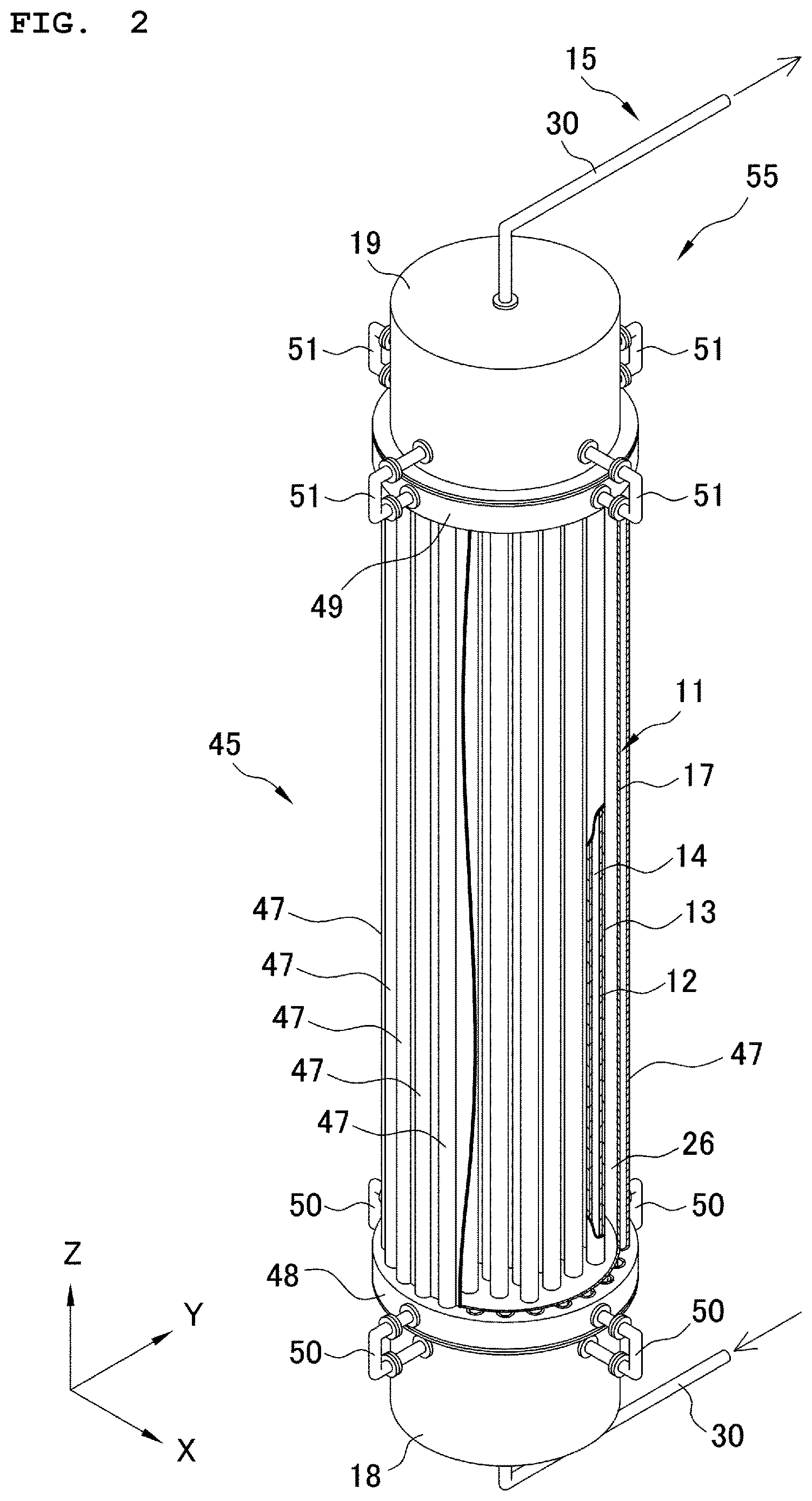 Patent US12618592 Figure 2 – Heat generation device, heat utilization system and film-like heat generation element