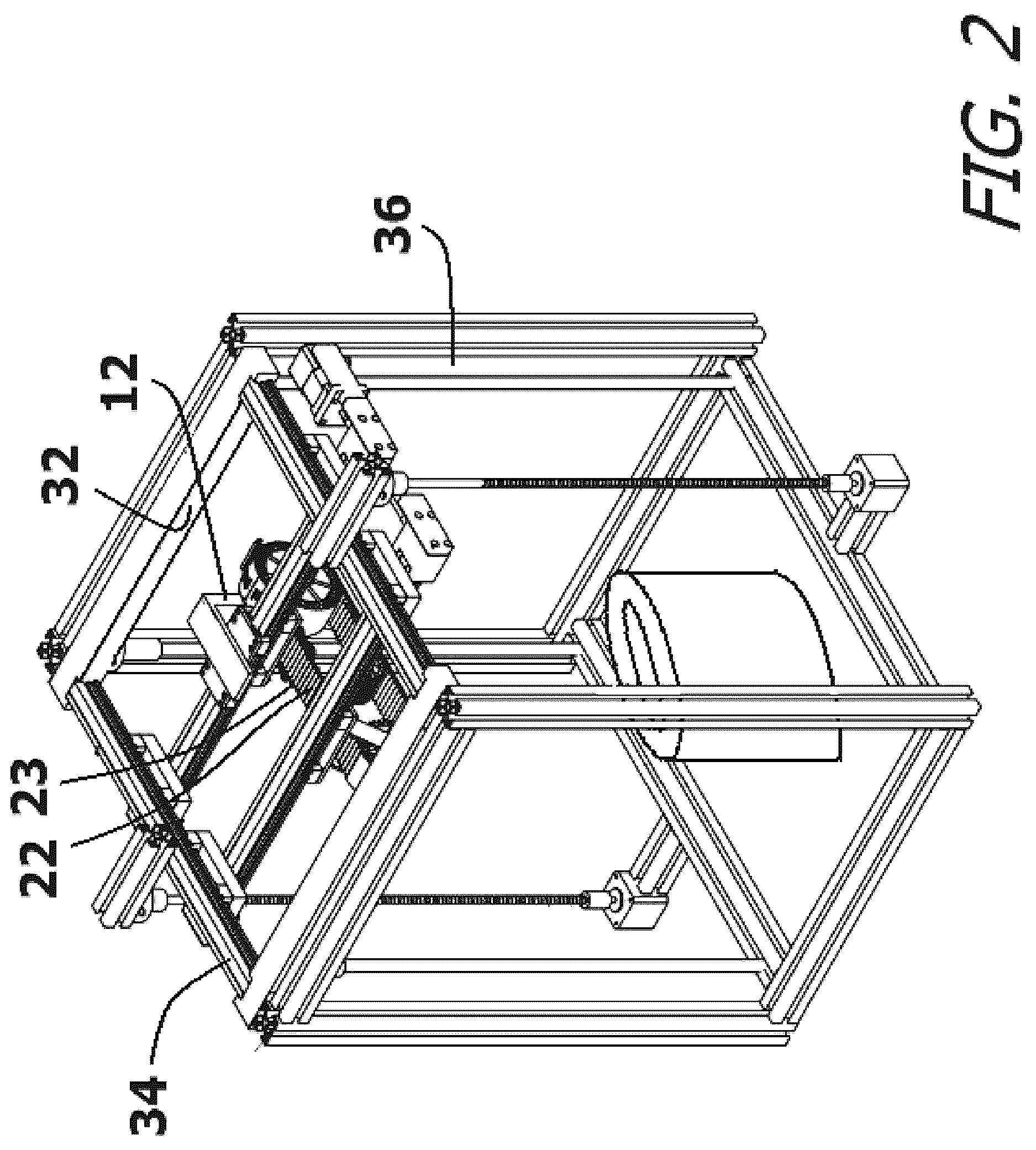 Patent US12618597 Figure 2 – System and method for rapidly printing ice into a three-dimensional structure