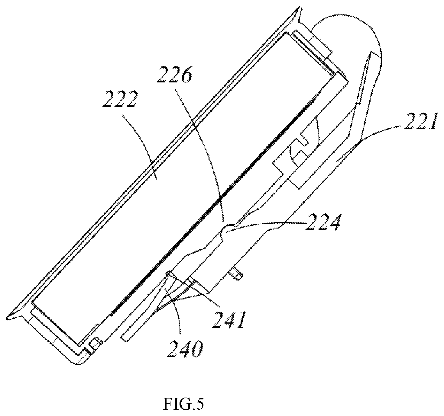 Patent US12618601 Figure 4 – Ice dispensing device, refrigerator door assembly, and refrigerator
