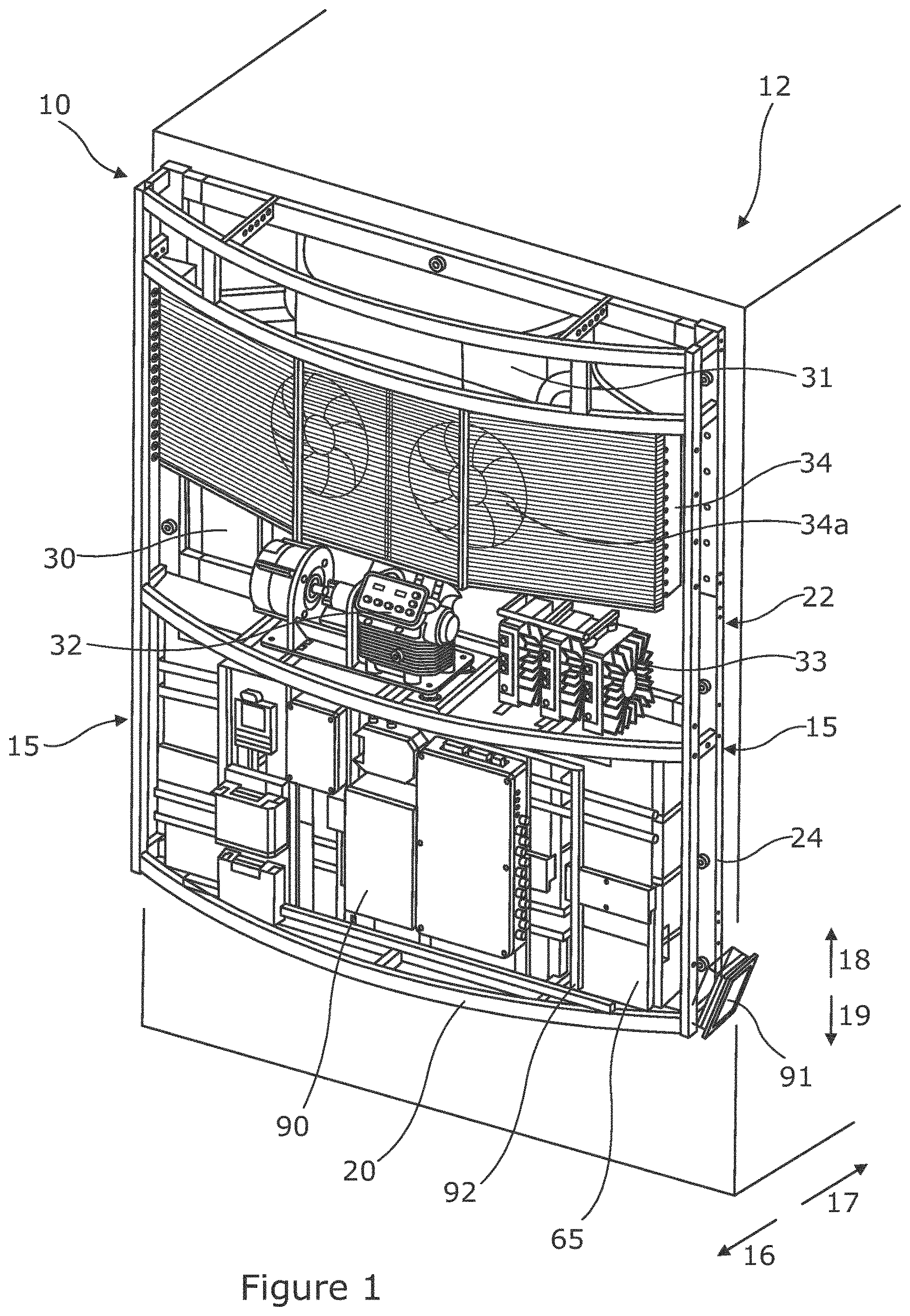 Patent US12618602 Figure 1 – Electrical transport refrigeration unit