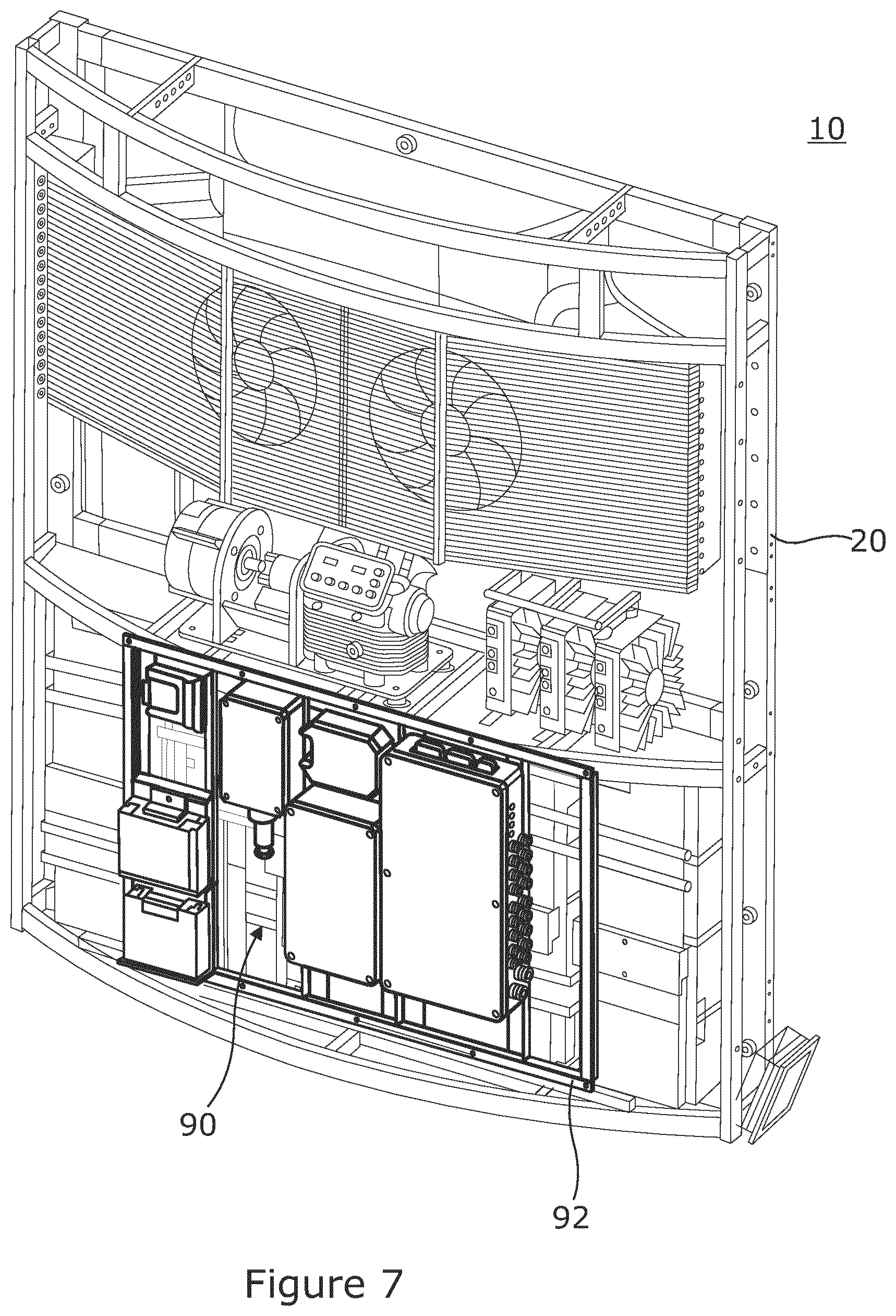 Patent US12618602 Figure 8 – Electrical transport refrigeration unit