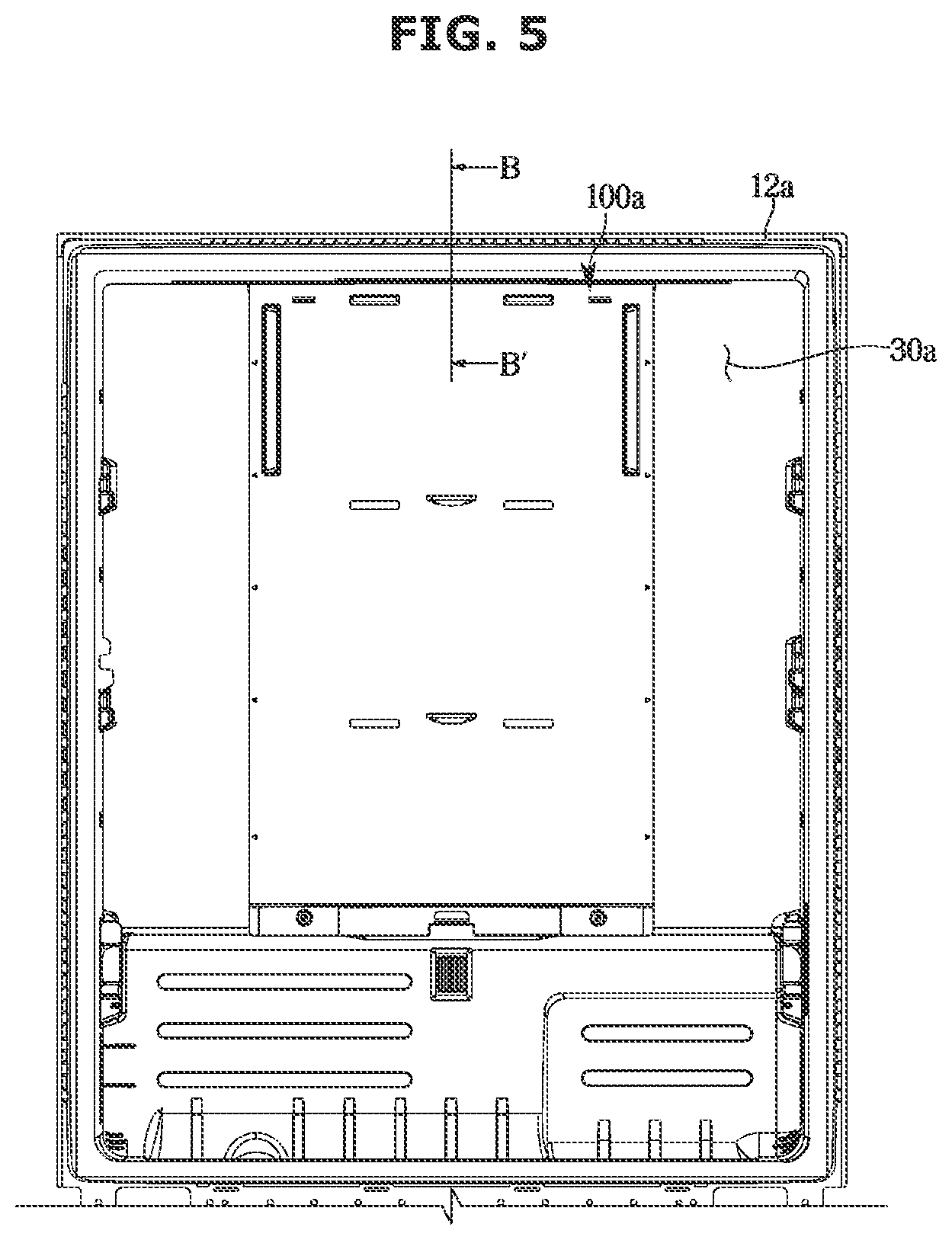 Patent US12618603 Figure 5 – Refrigerator