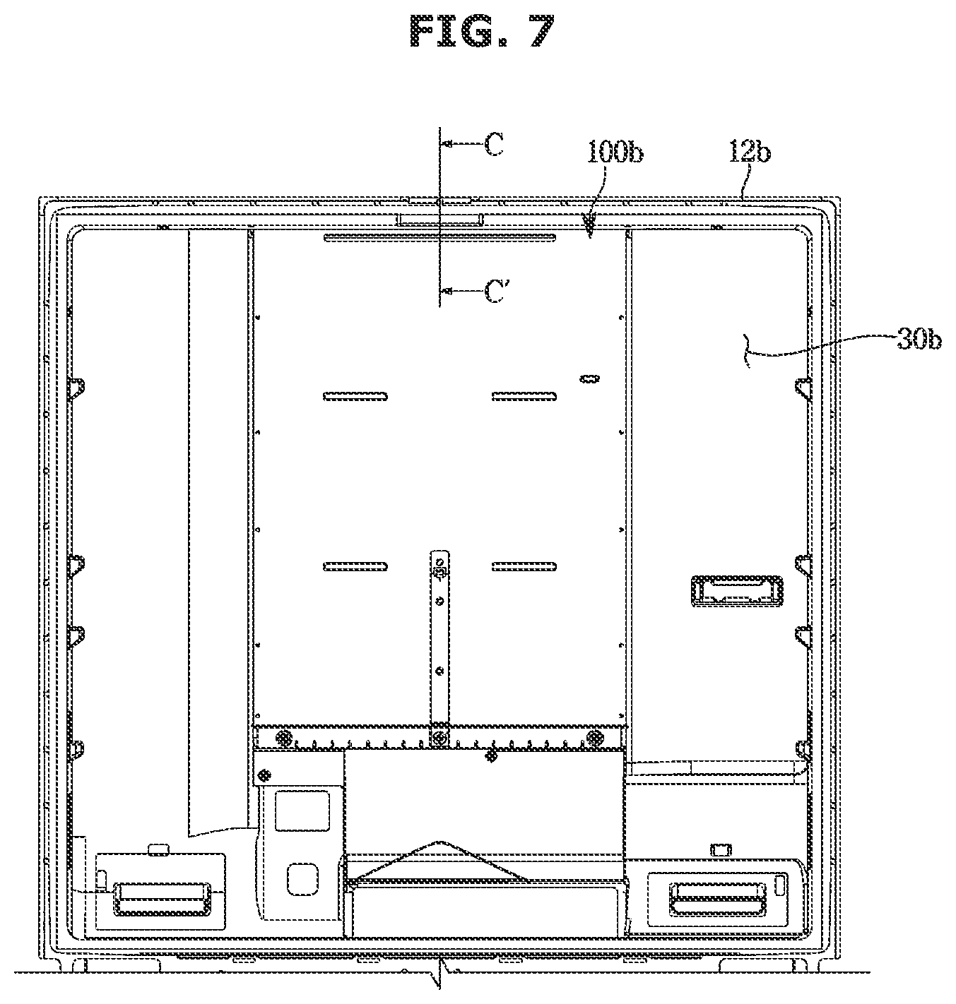 Patent US12618603 Figure 7 – Refrigerator