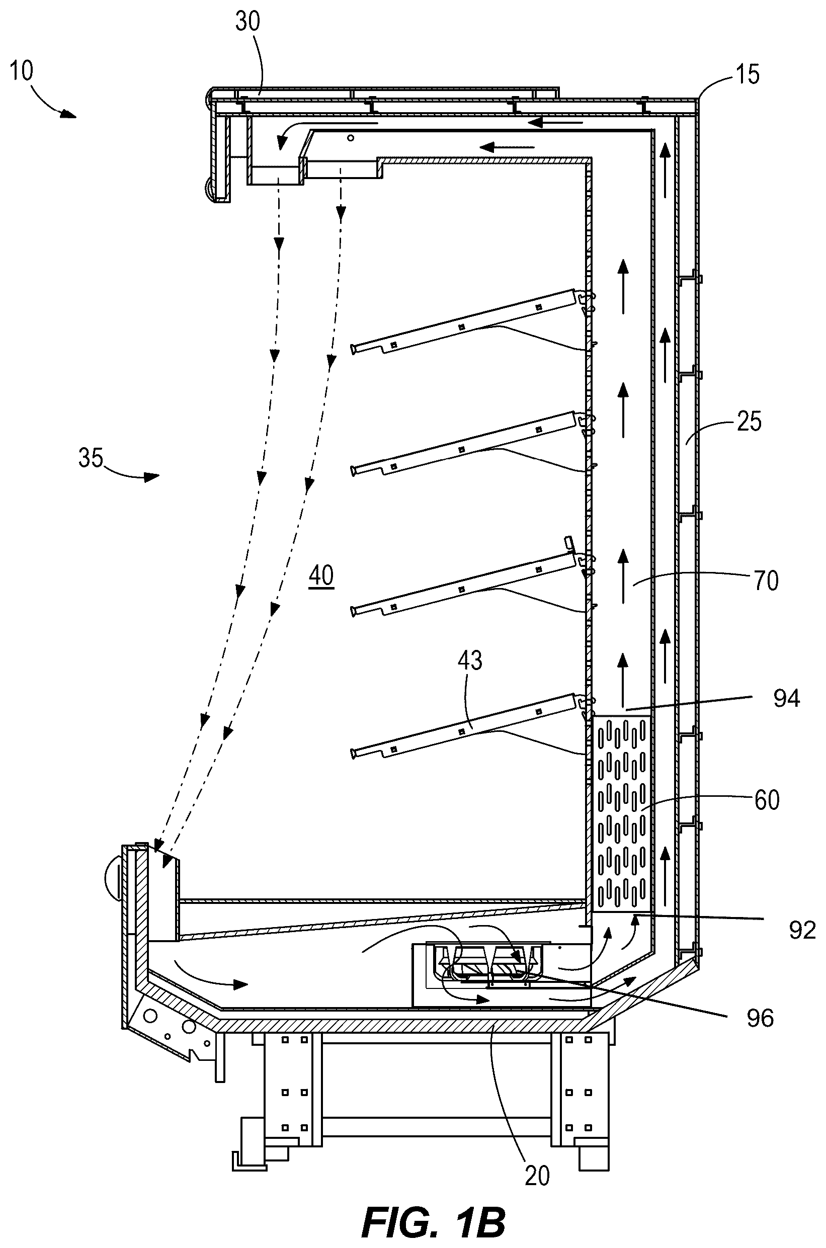 Patent US12618605 Figure 2 – Refrigeration system with demand fluid defrost