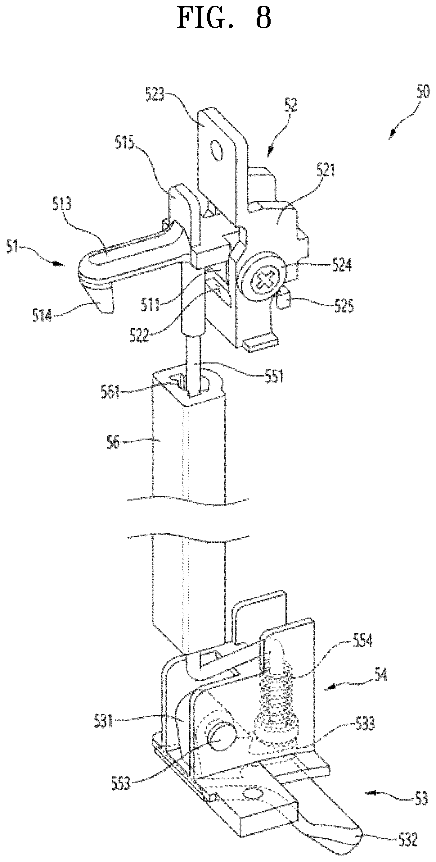 Patent US12618609 Figure 7 – Refrigerator