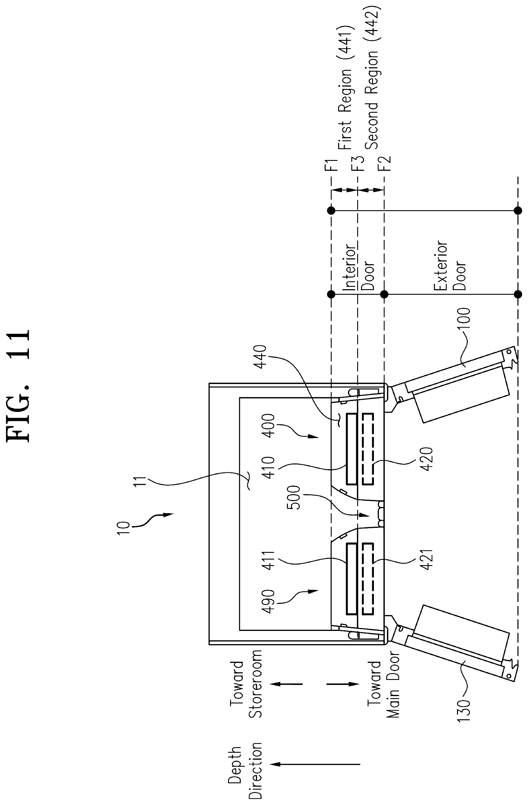 Patent US12618609 Figure 10 – Refrigerator