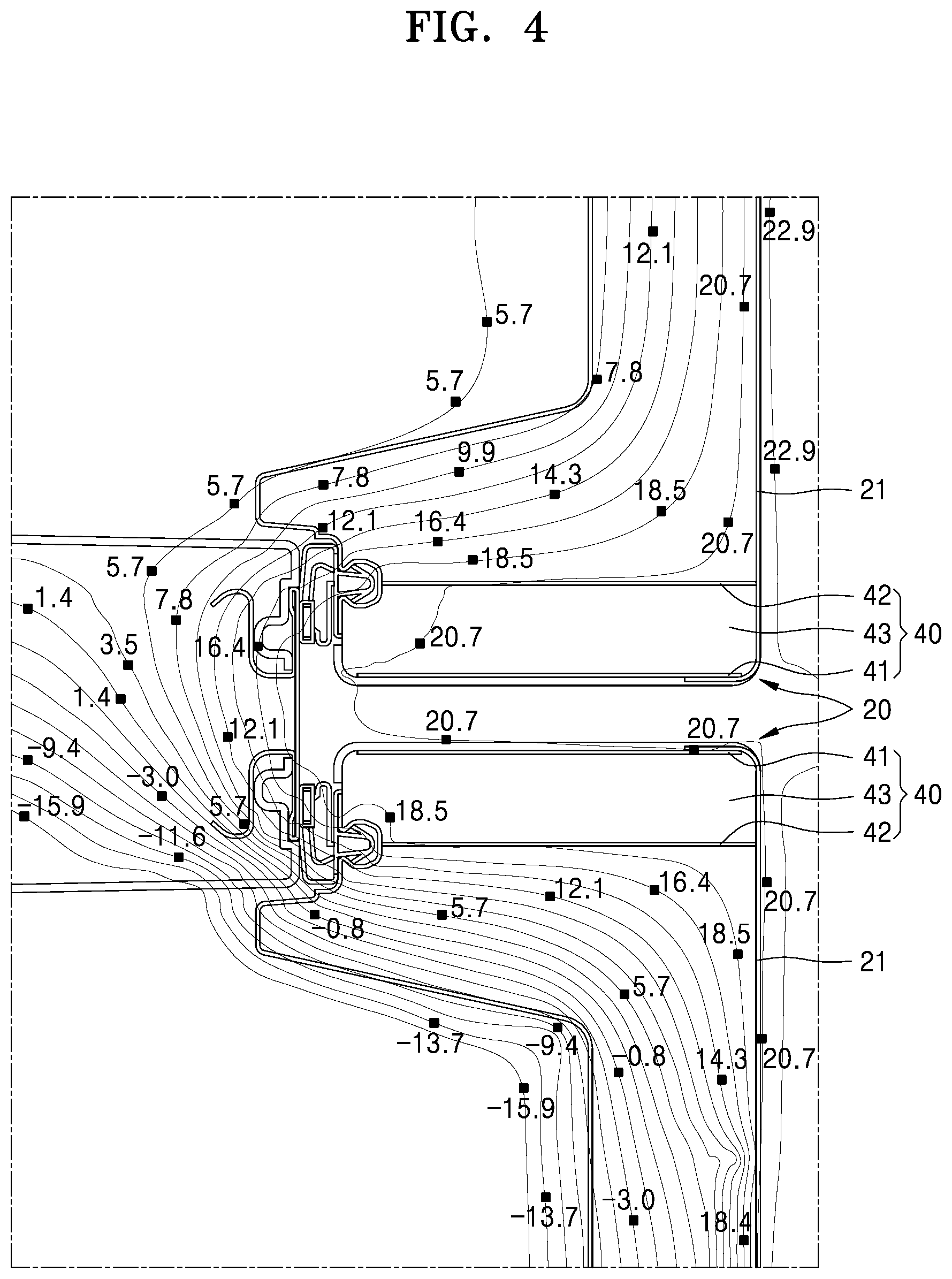 Patent US12618610 Figure 4 – Refrigerator