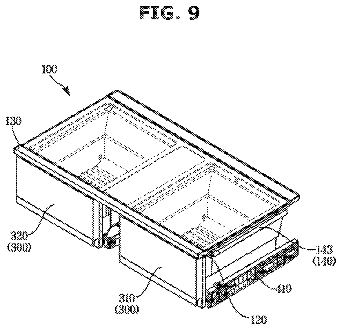 Patent US12618614 Figure 9 – Refrigerator