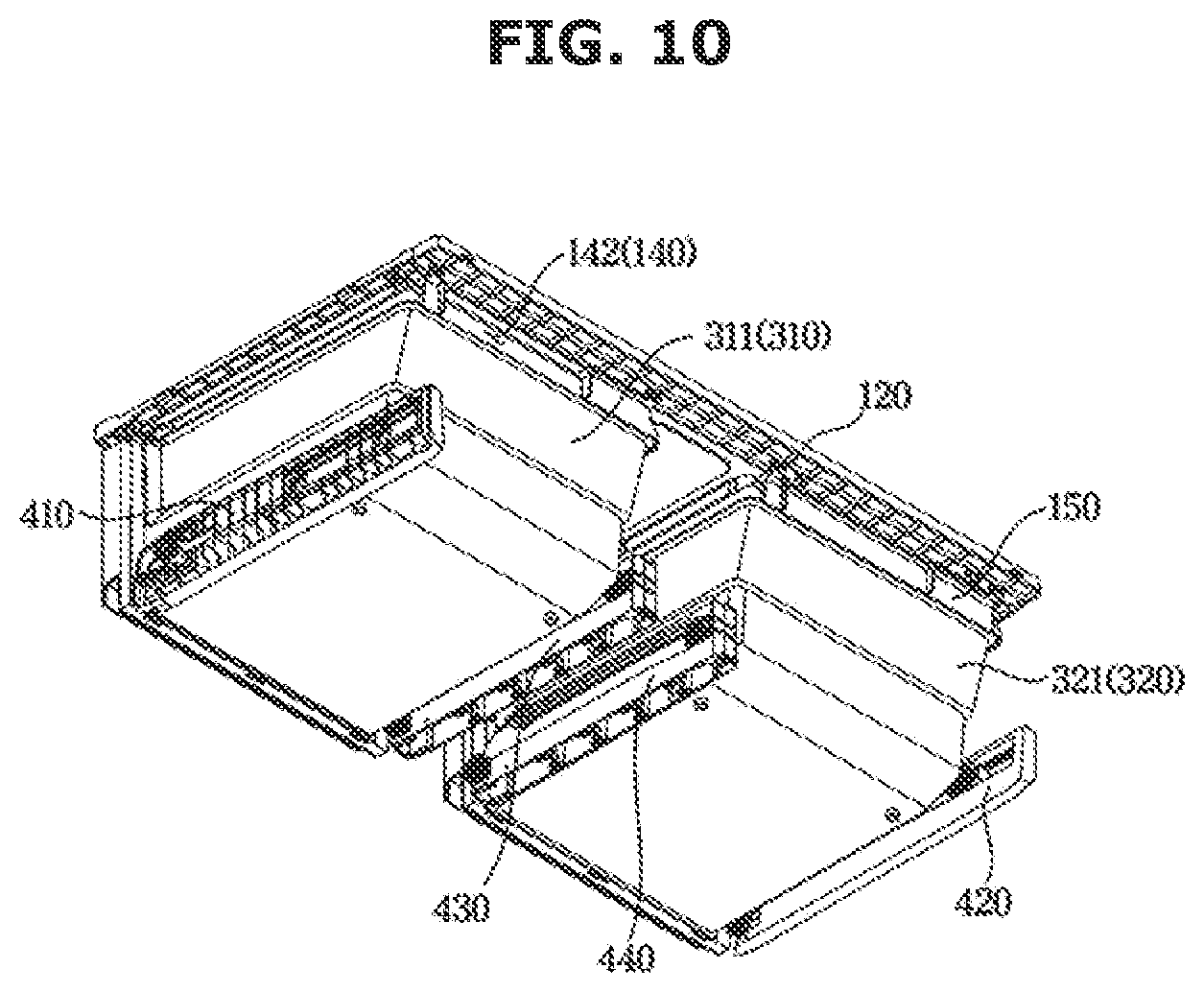 Patent US12618614 Figure 10 – Refrigerator