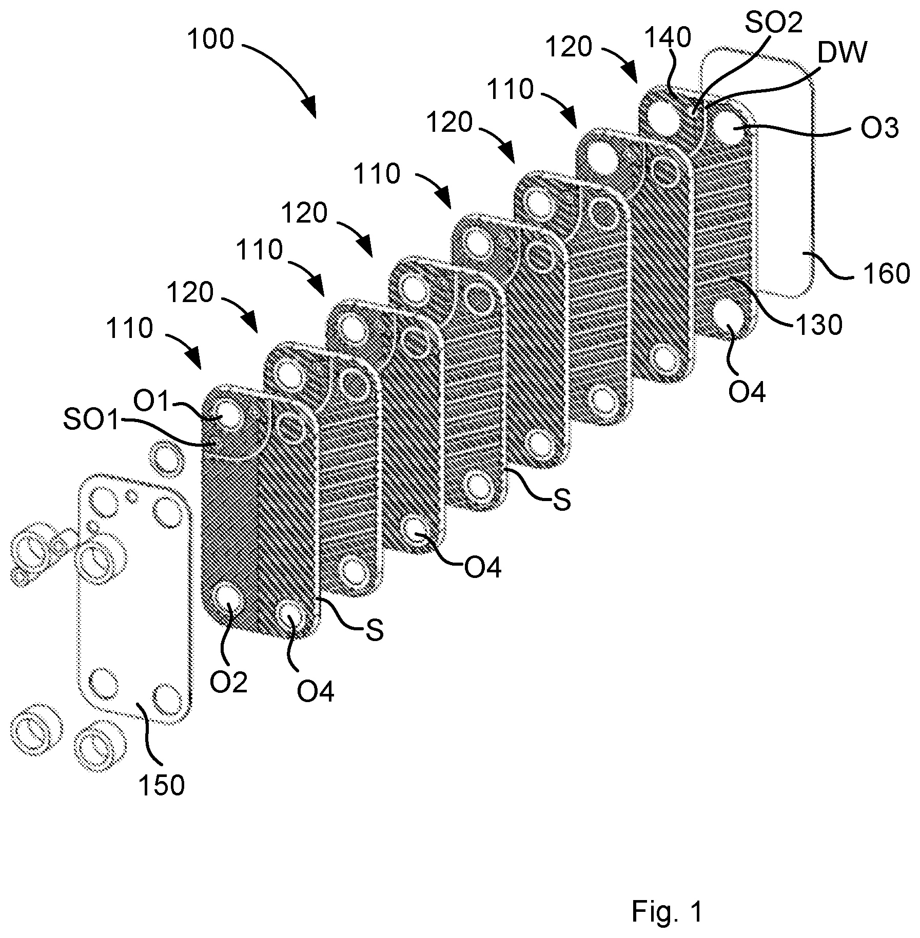 Patent US12618617 Figure 1 – Heat exchanger and refrigeration system and method
