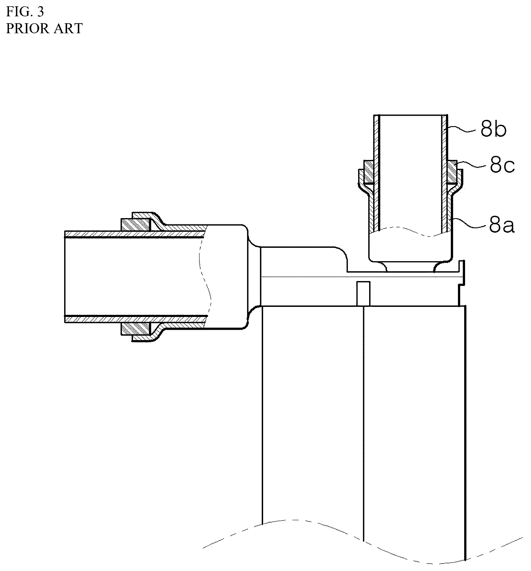 Patent US12618621 Figure 3 – Pipe connection assembly of heat exchanger