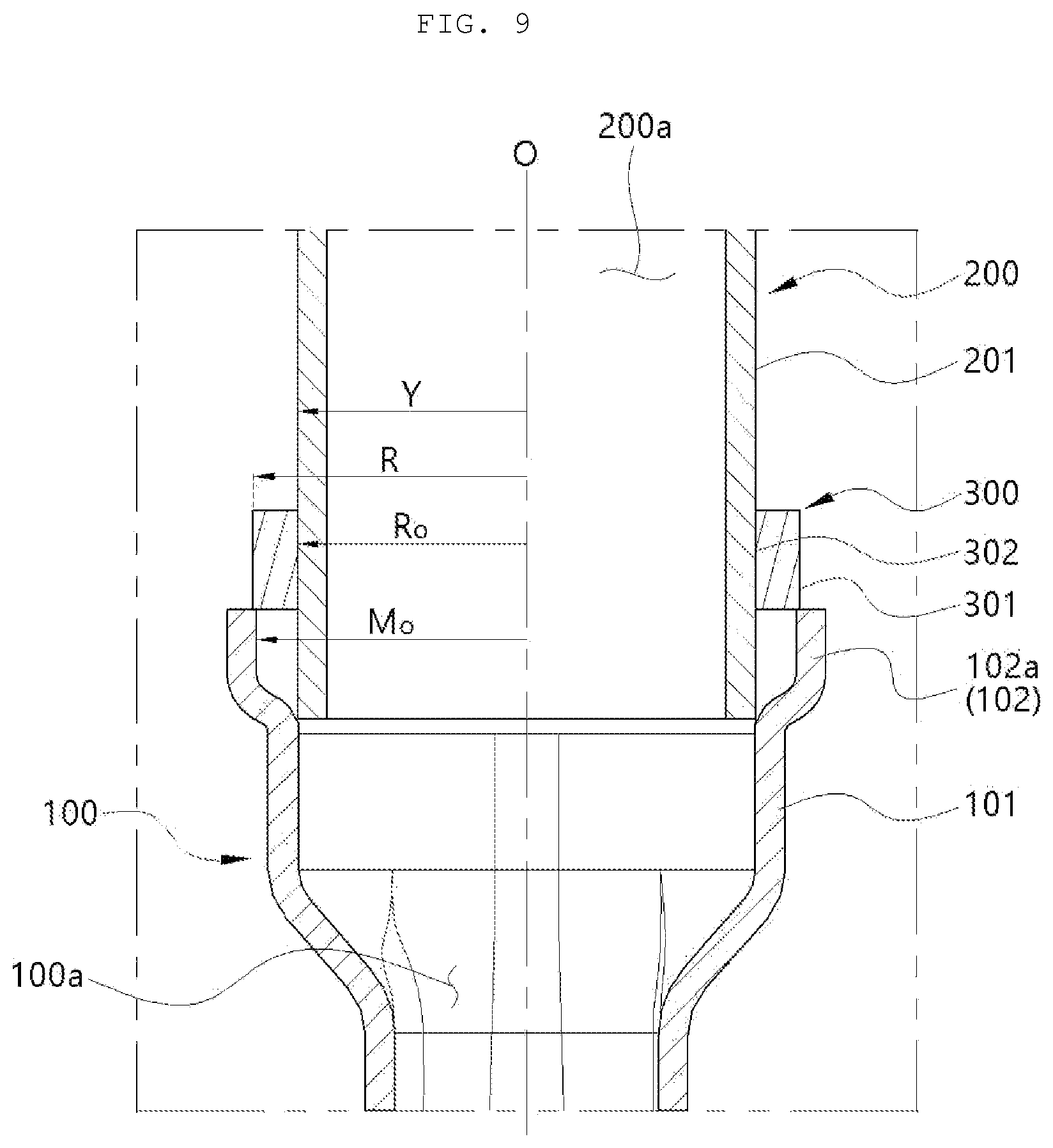 Patent US12618621 Figure 9 – Pipe connection assembly of heat exchanger