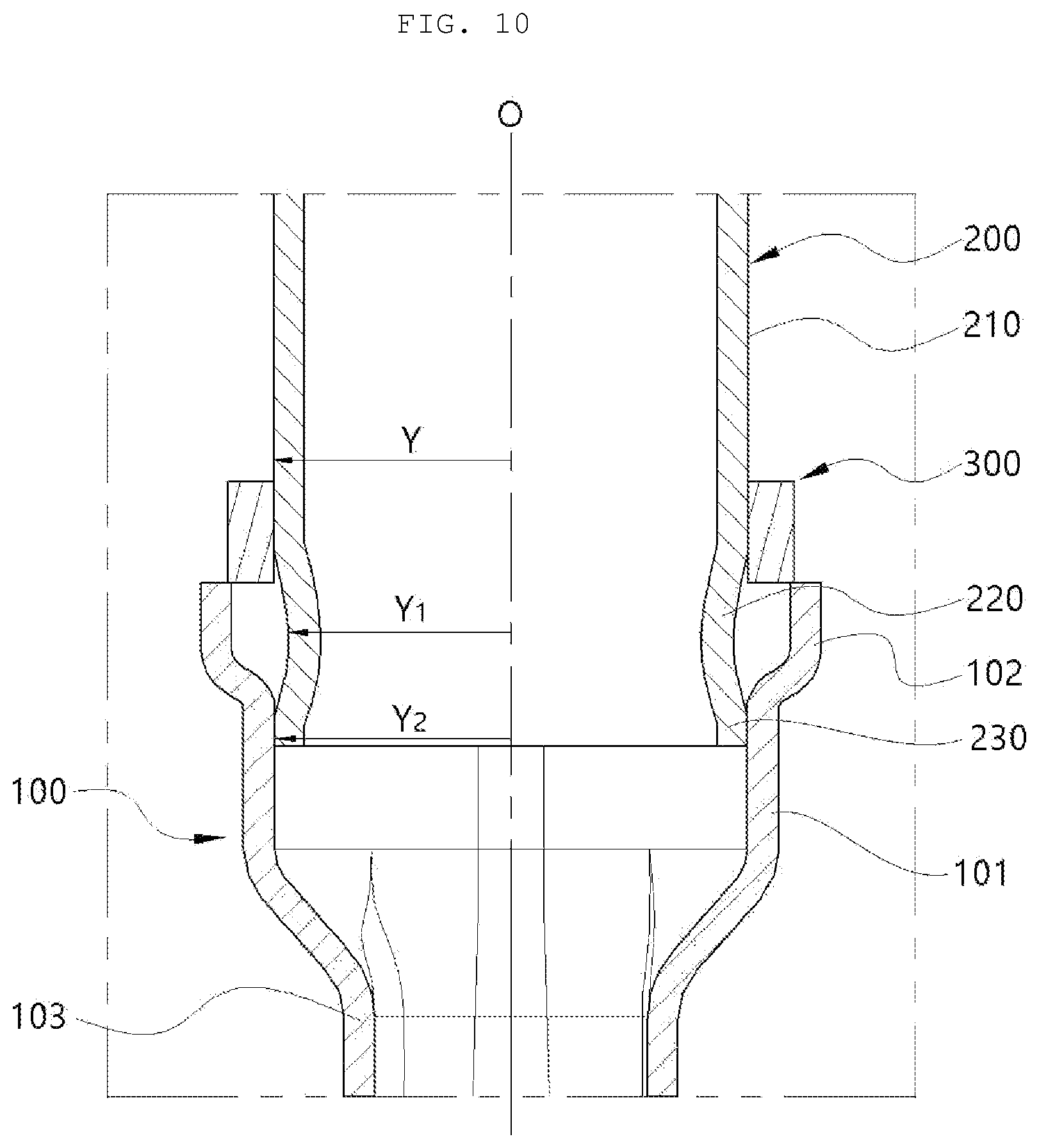 Patent US12618621 Figure 10 – Pipe connection assembly of heat exchanger
