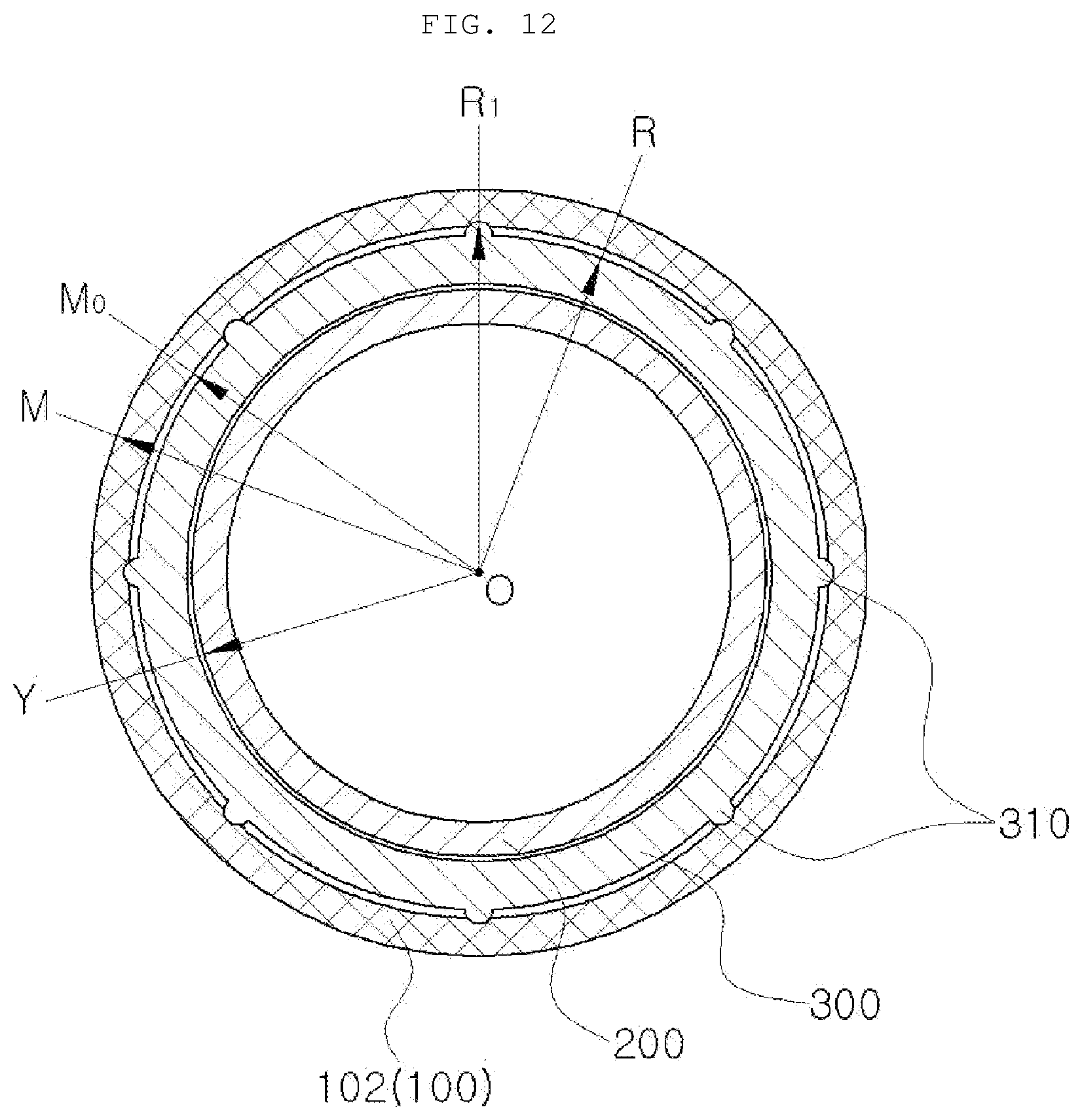 Patent US12618621 Figure 12 – Pipe connection assembly of heat exchanger