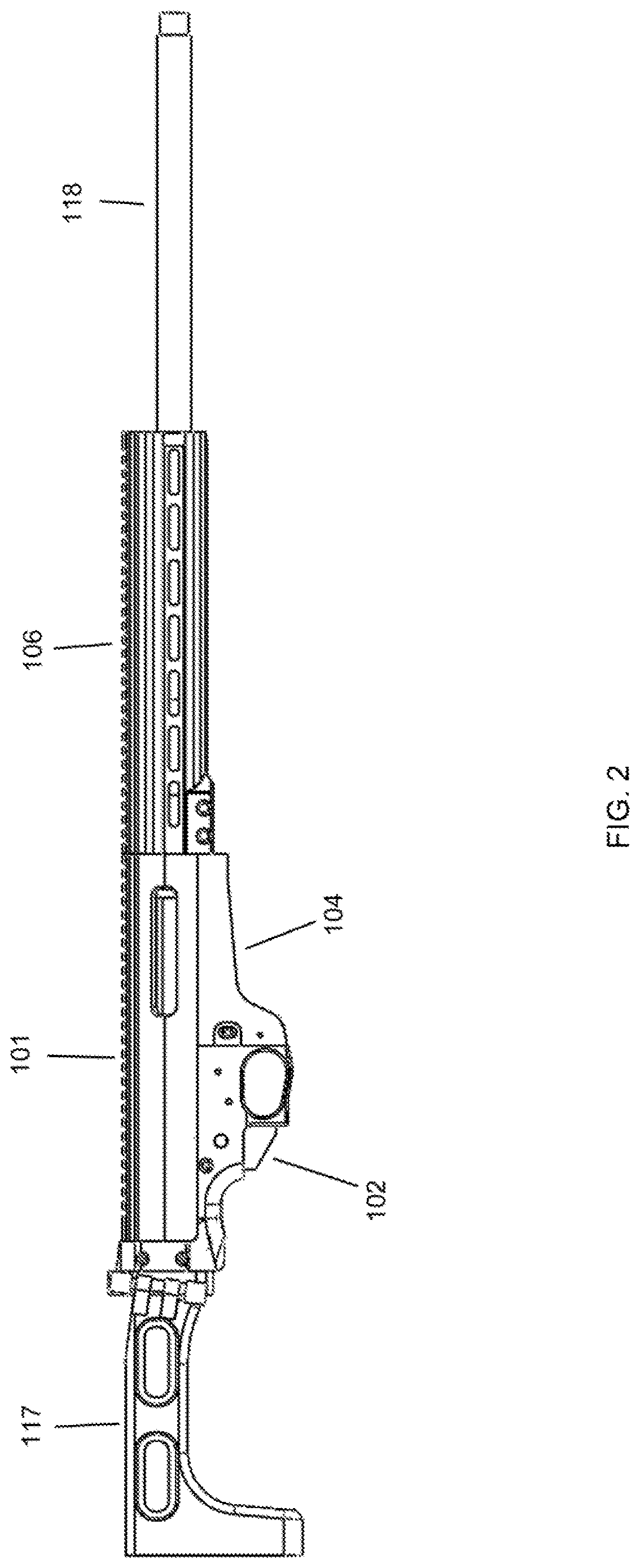 Patent US12618624 Figure 2 – Modular bolt action rifle