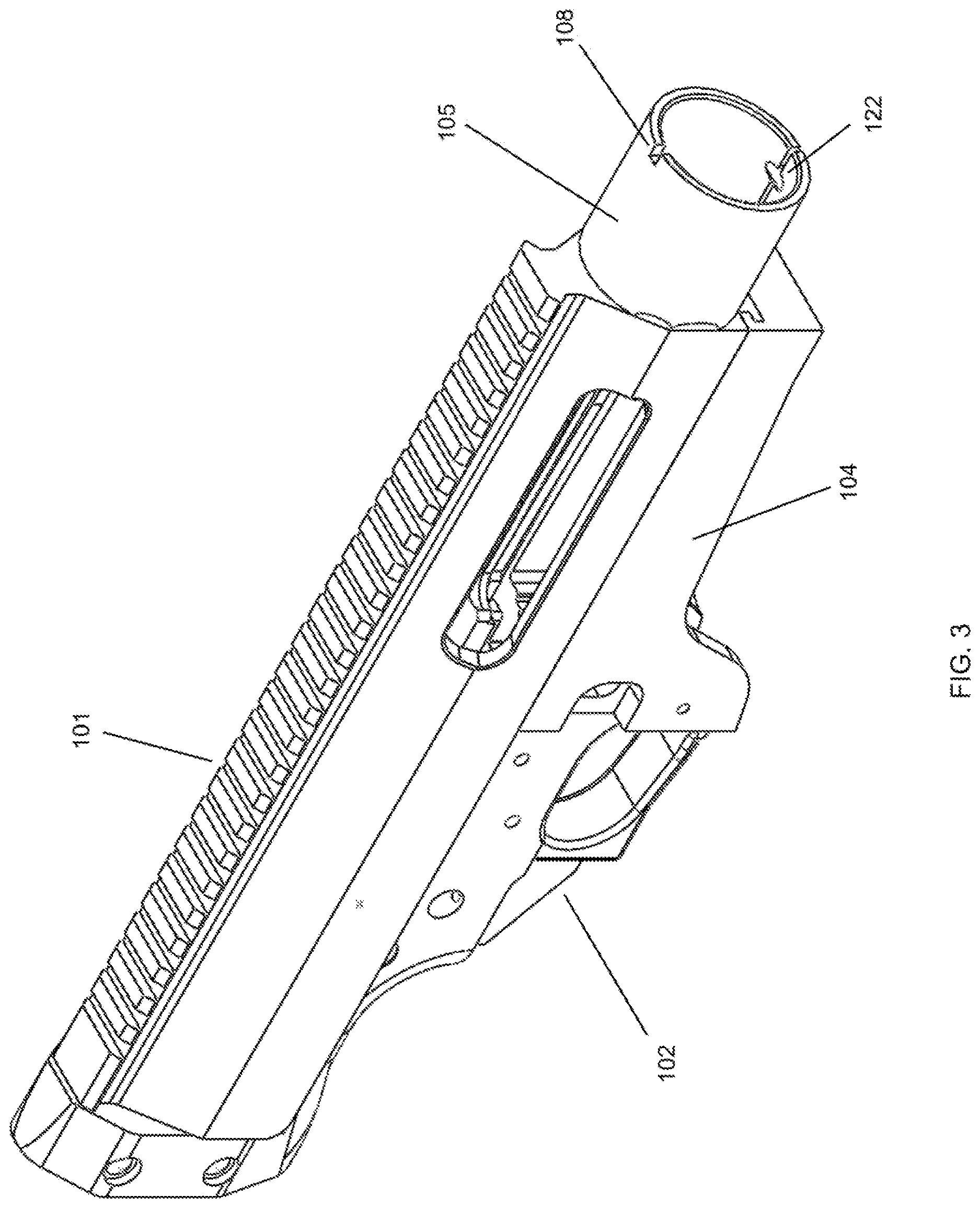 Patent US12618624 Figure 3 – Modular bolt action rifle