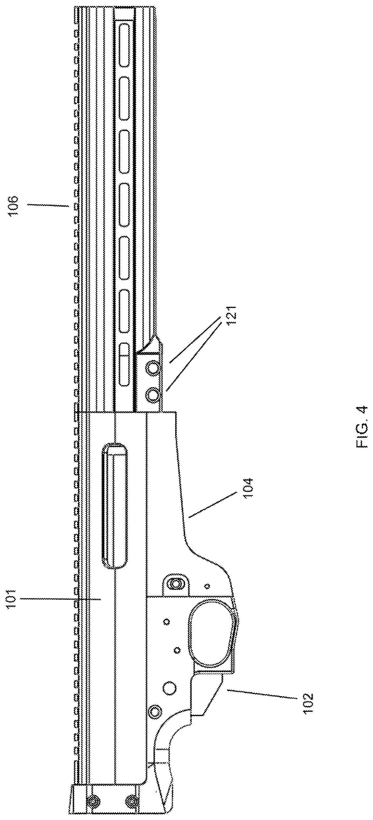 Patent US12618624 Figure 4 – Modular bolt action rifle