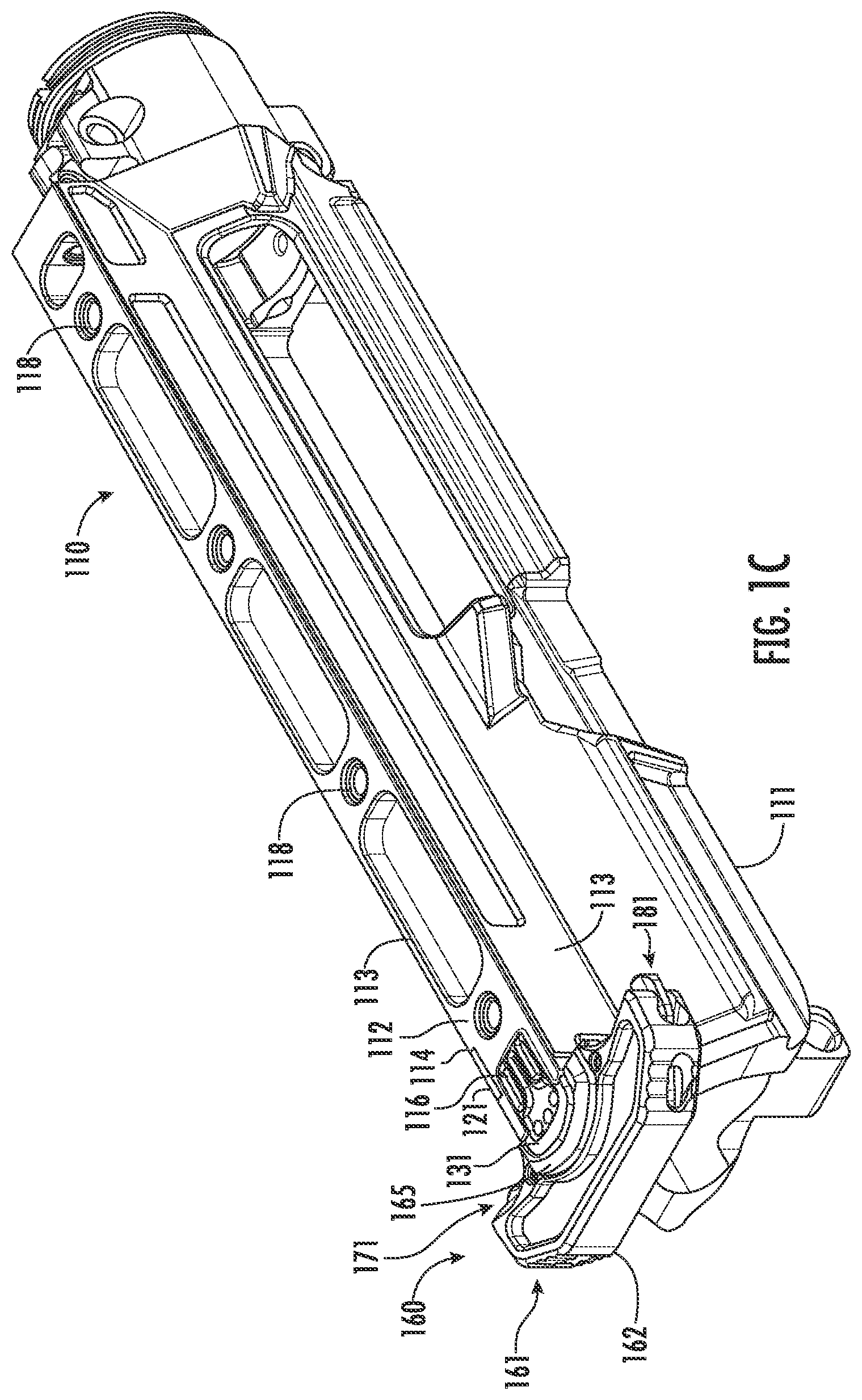 Patent US12618626 Figure 3 – Charging handle and upper receiver assembly for a firearm