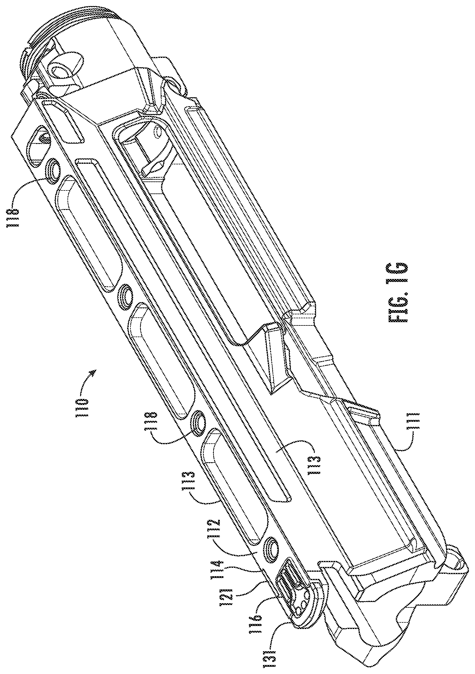 Patent US12618626 Figure 7 – Charging handle and upper receiver assembly for a firearm