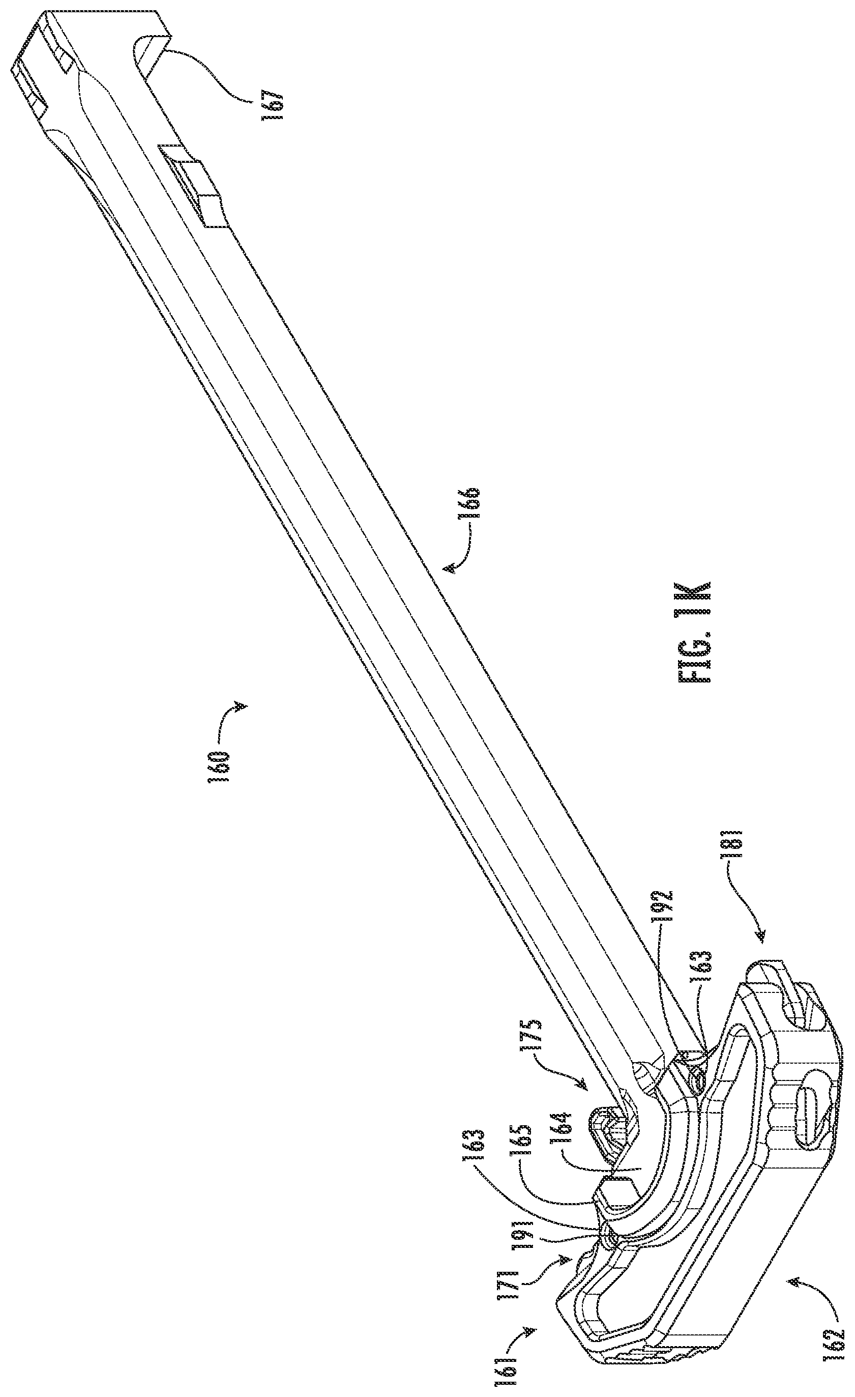 Patent US12618626 Figure 10 – Charging handle and upper receiver assembly for a firearm