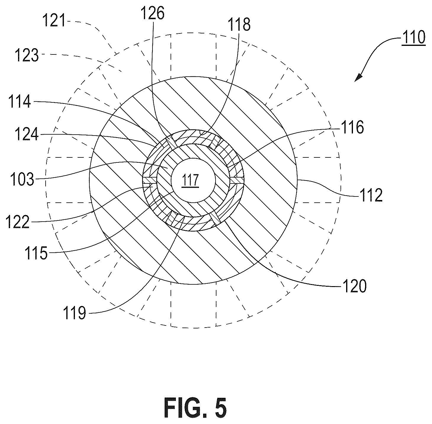 Patent US12618629 Figure 5 – System for cooling automatic firearms and cannons