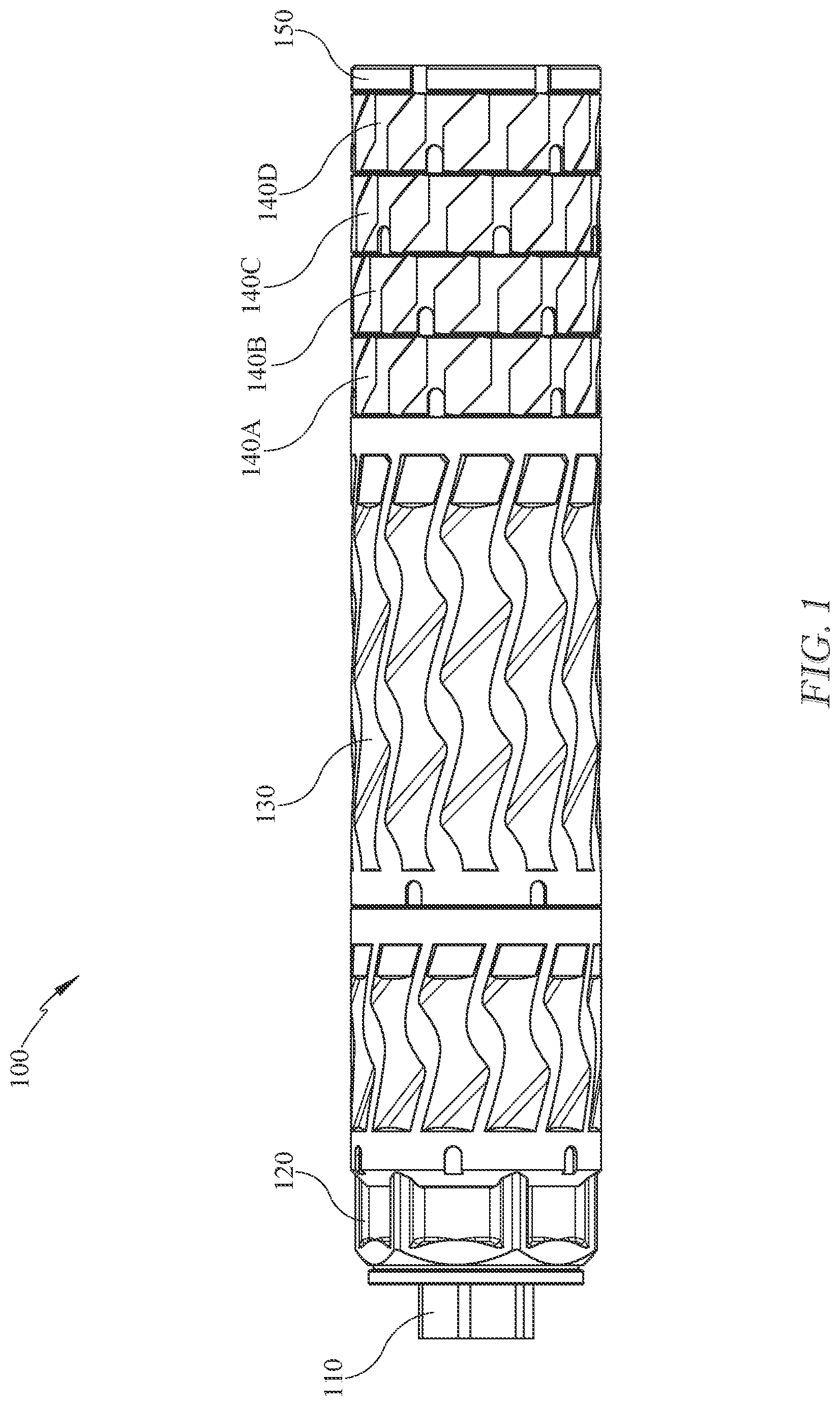 Patent US12618630 Figure 1 – Modular firearm suppressor