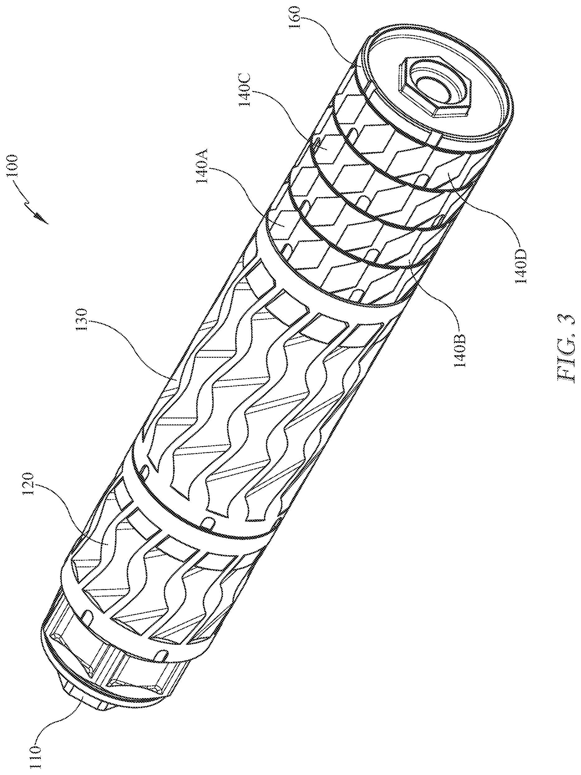 Patent US12618630 Figure 3 – Modular firearm suppressor