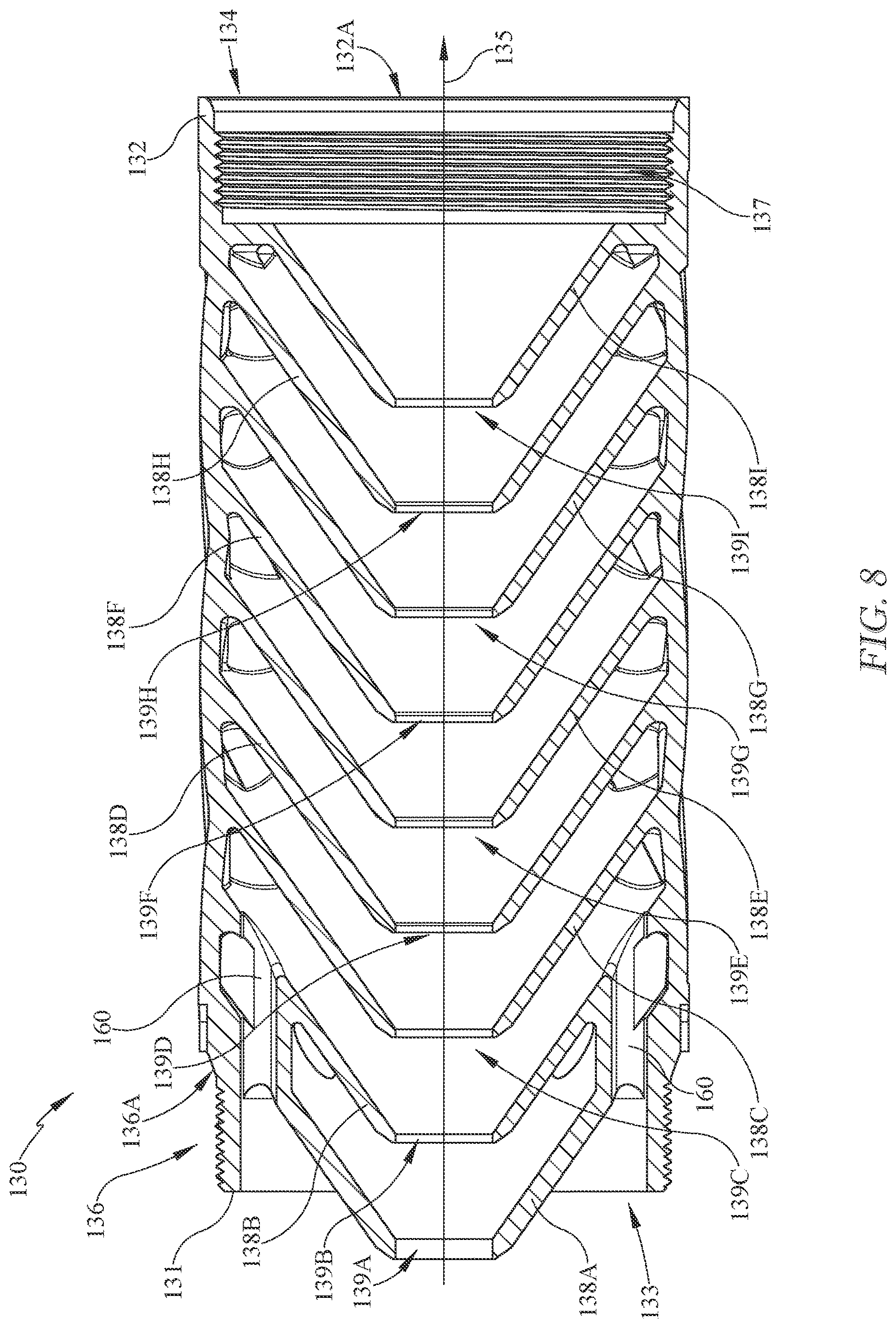 Patent US12618630 Figure 8 – Modular firearm suppressor