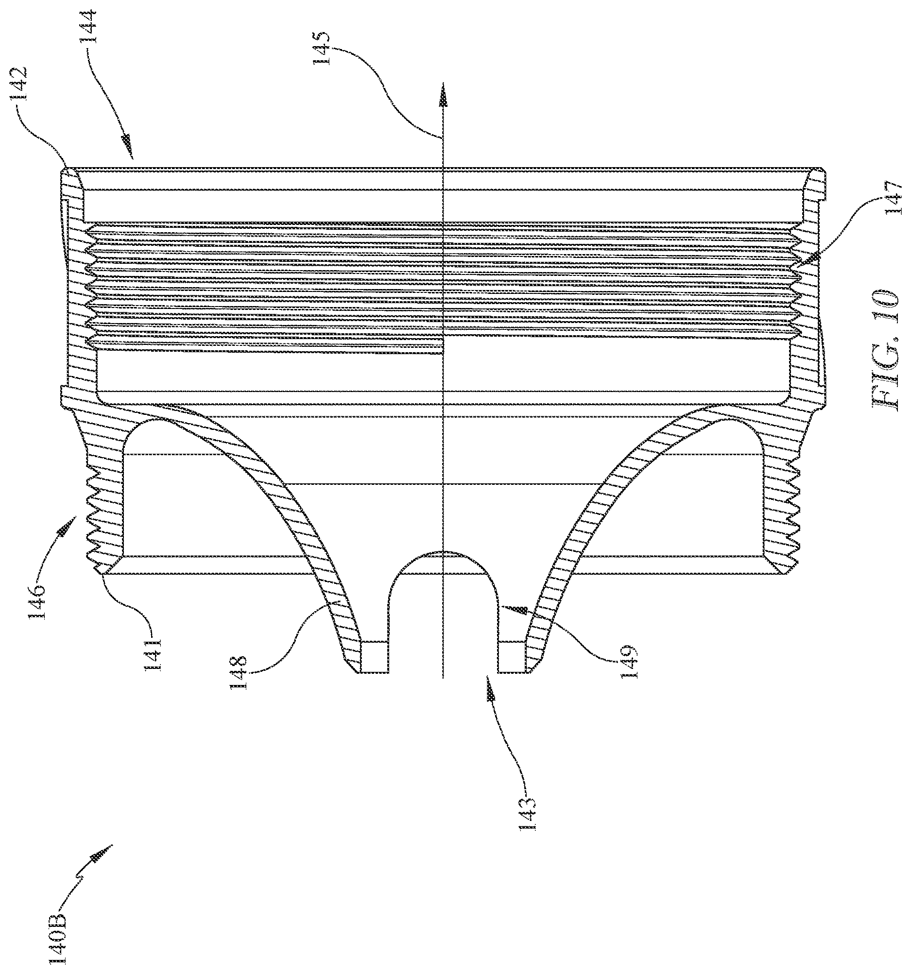 Patent US12618630 Figure 10 – Modular firearm suppressor