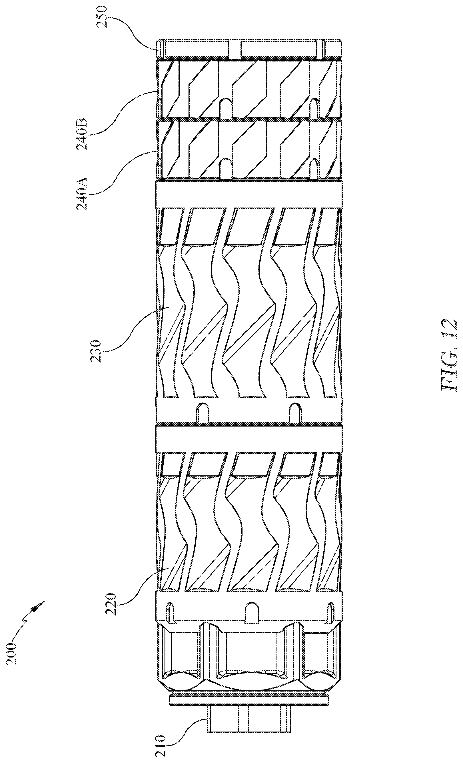 Patent US12618630 Figure 12 – Modular firearm suppressor