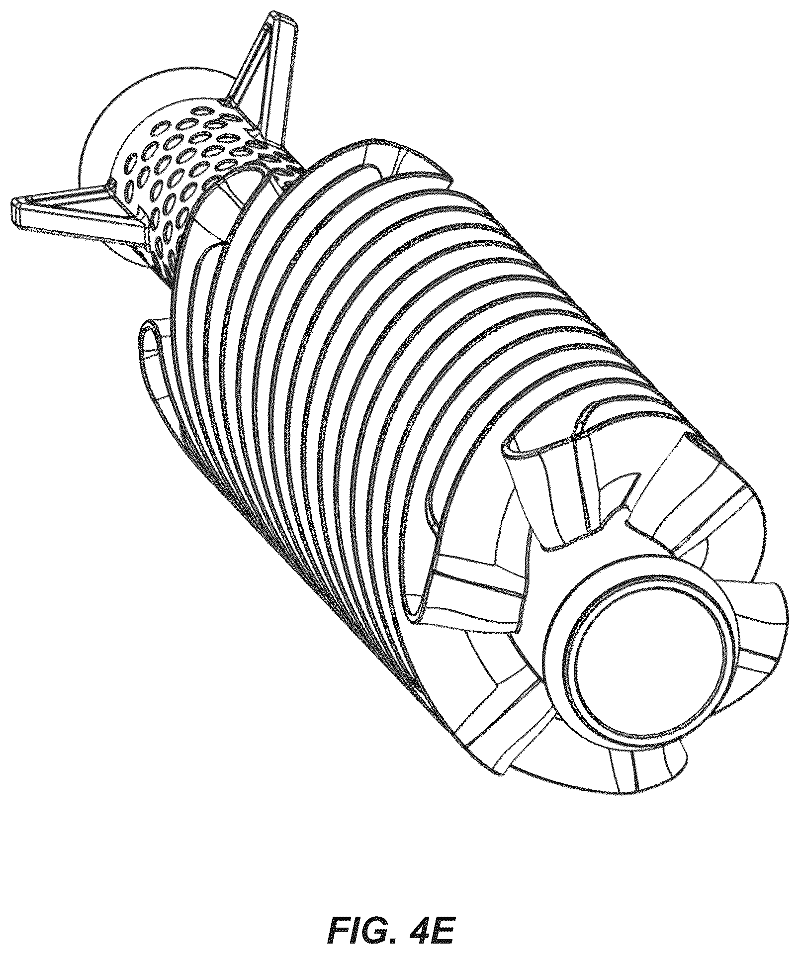 Patent US12618632 Figure 8 – Off-axis serpentine flow chamber for firearm suppressors