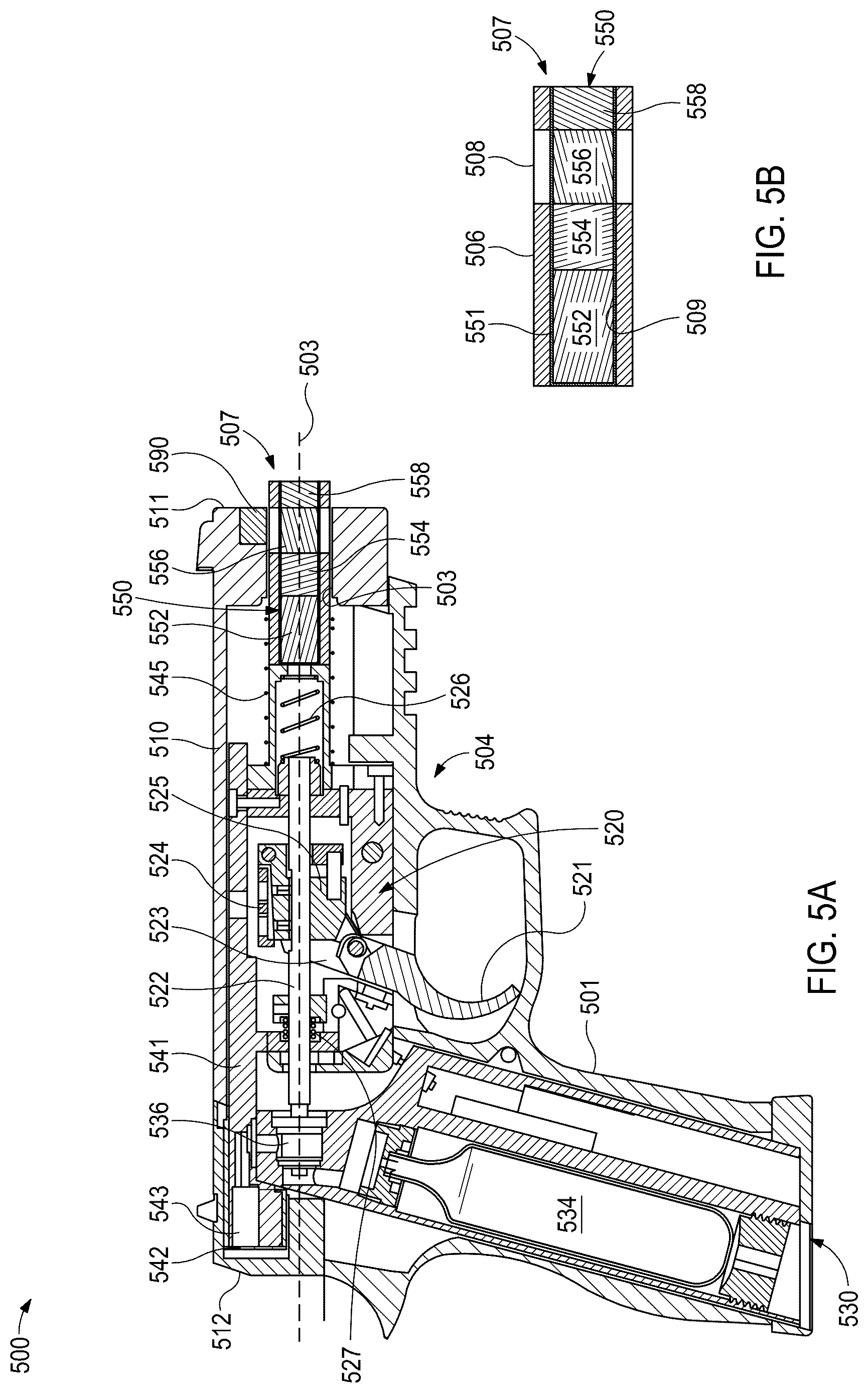 Patent US12618635 Figure 7 – Weapon emulator simulating a muzzle flash