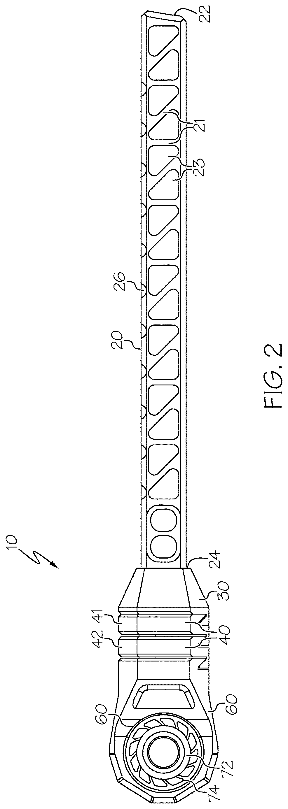 Patent US12618636 Figure 2 – Archery bow stabilizer