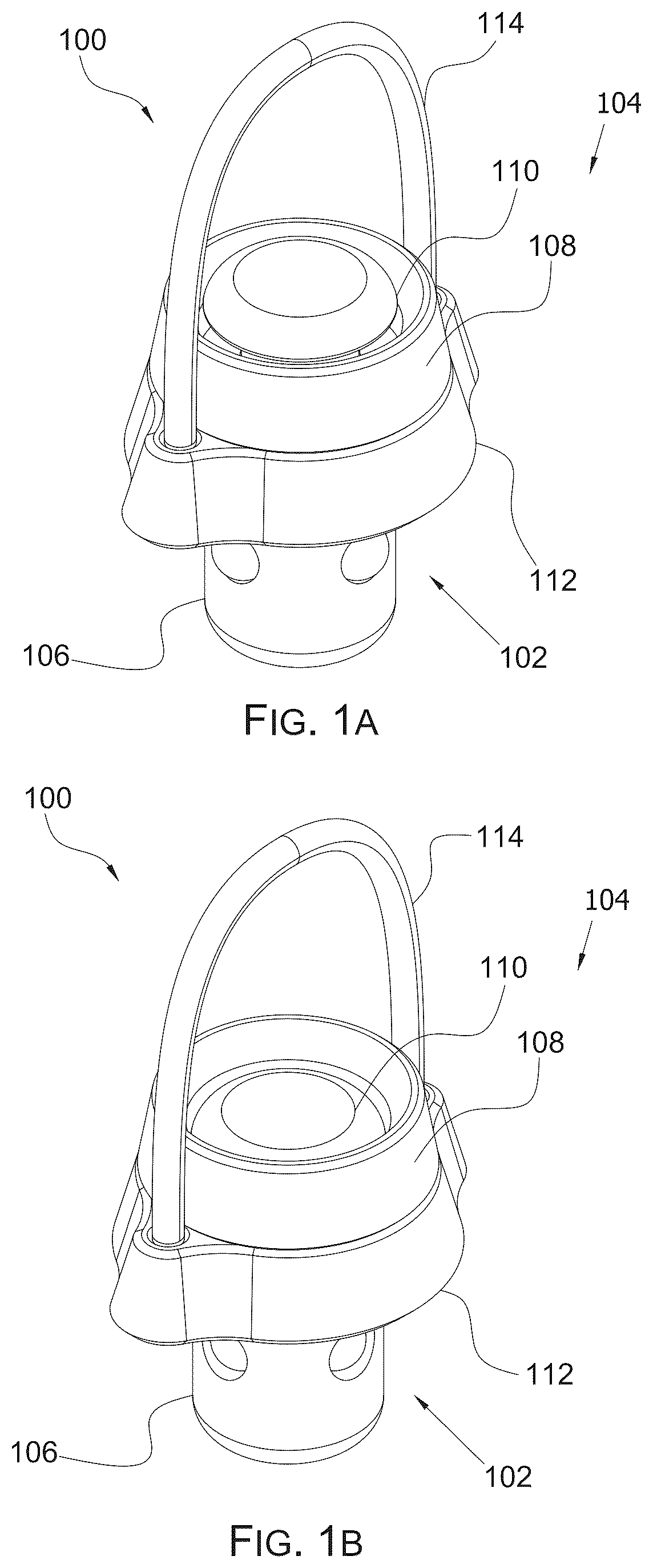 Patent US12618638 Figure 1 – Firearm sling connector with a swivel assembly