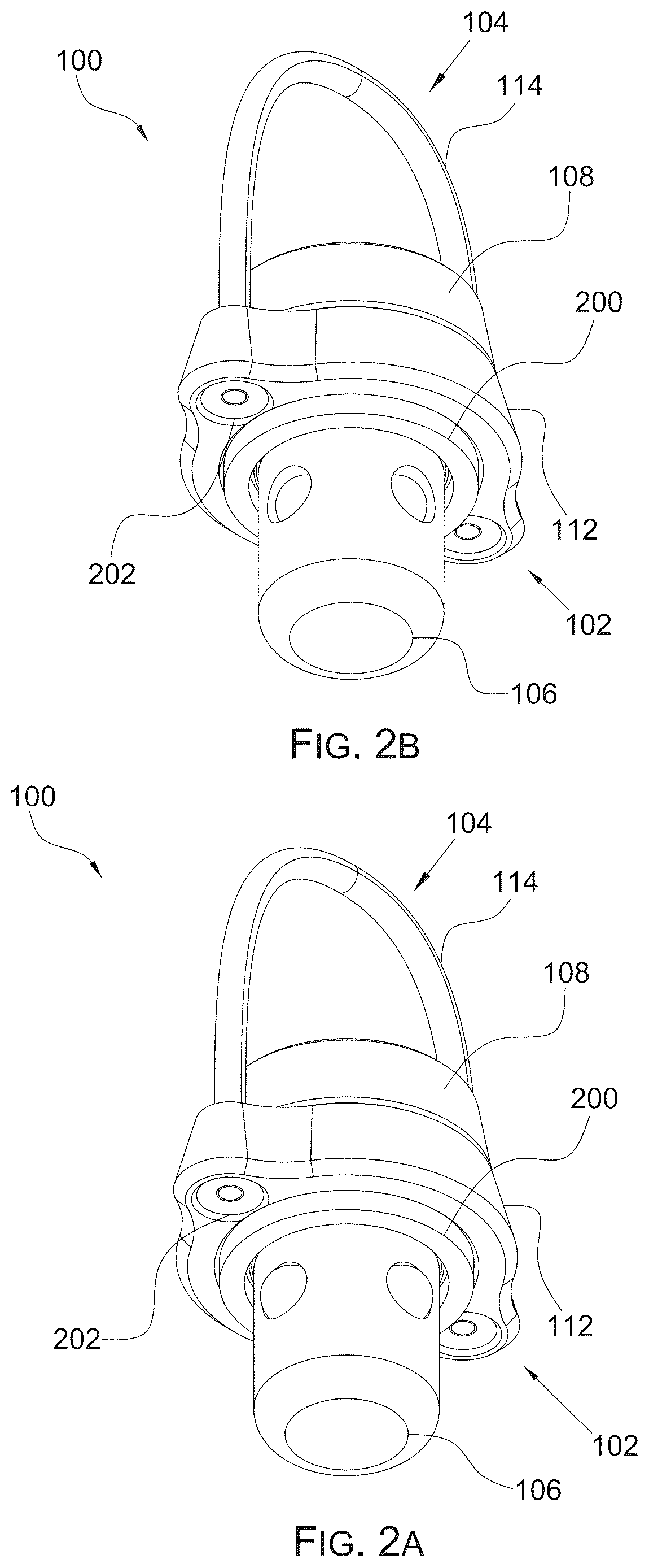 Patent US12618638 Figure 2 – Firearm sling connector with a swivel assembly