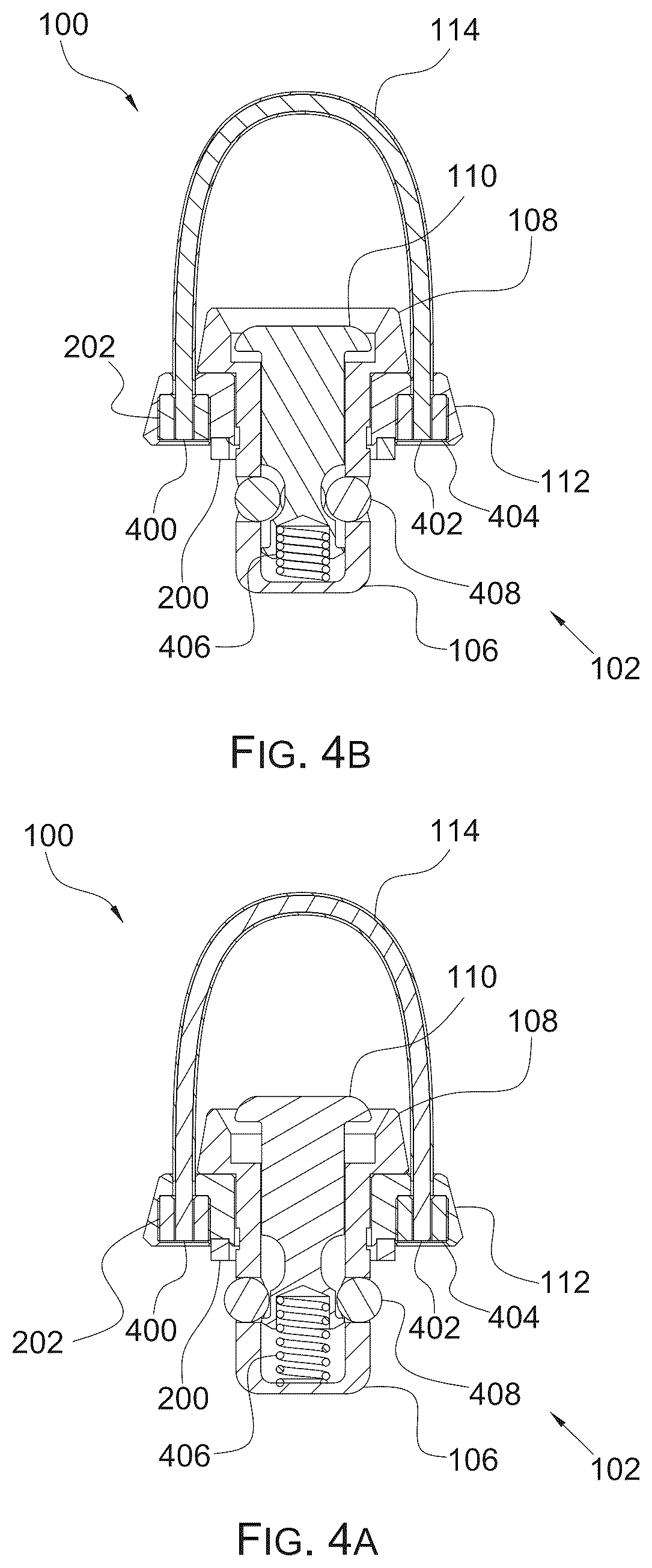 Patent US12618638 Figure 4 – Firearm sling connector with a swivel assembly