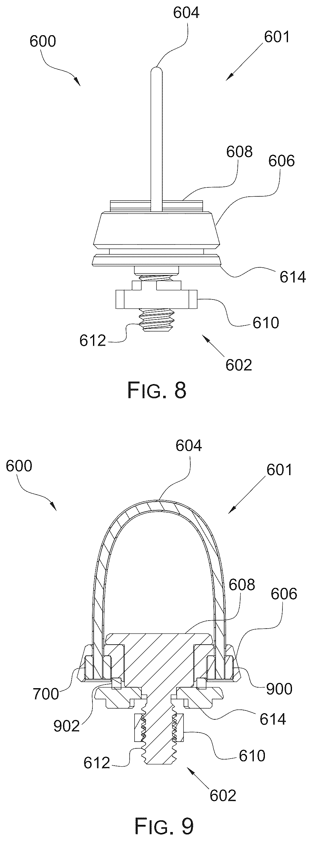 Patent US12618638 Figure 7 – Firearm sling connector with a swivel assembly