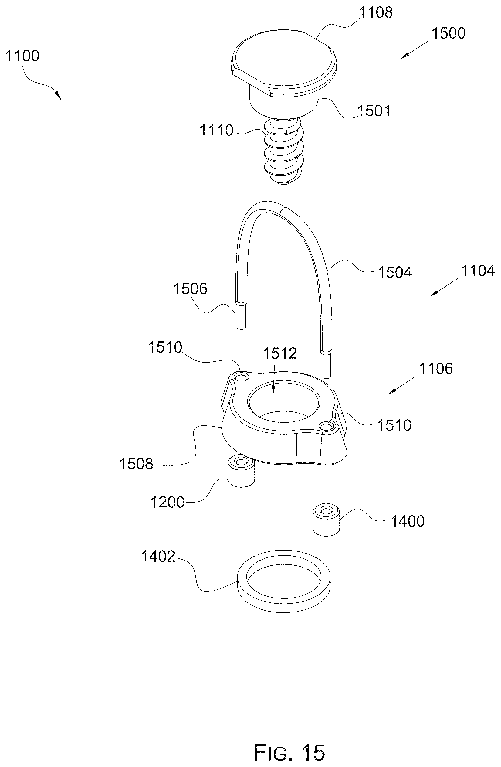 Patent US12618638 Figure 11 – Firearm sling connector with a swivel assembly