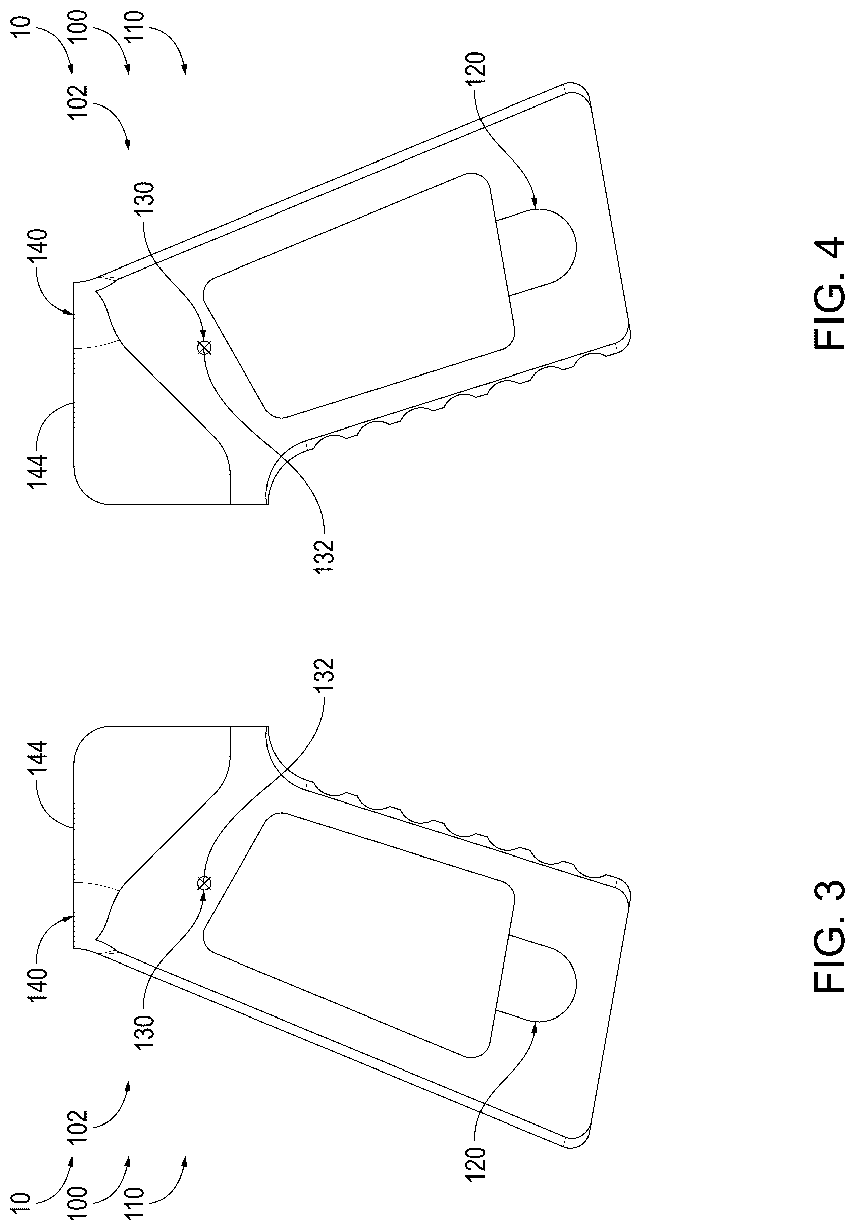 Patent US12618639 Figure 3 – Grips for handheld projectile weapons, handheld projectile weapons that include the grips, and associated methods