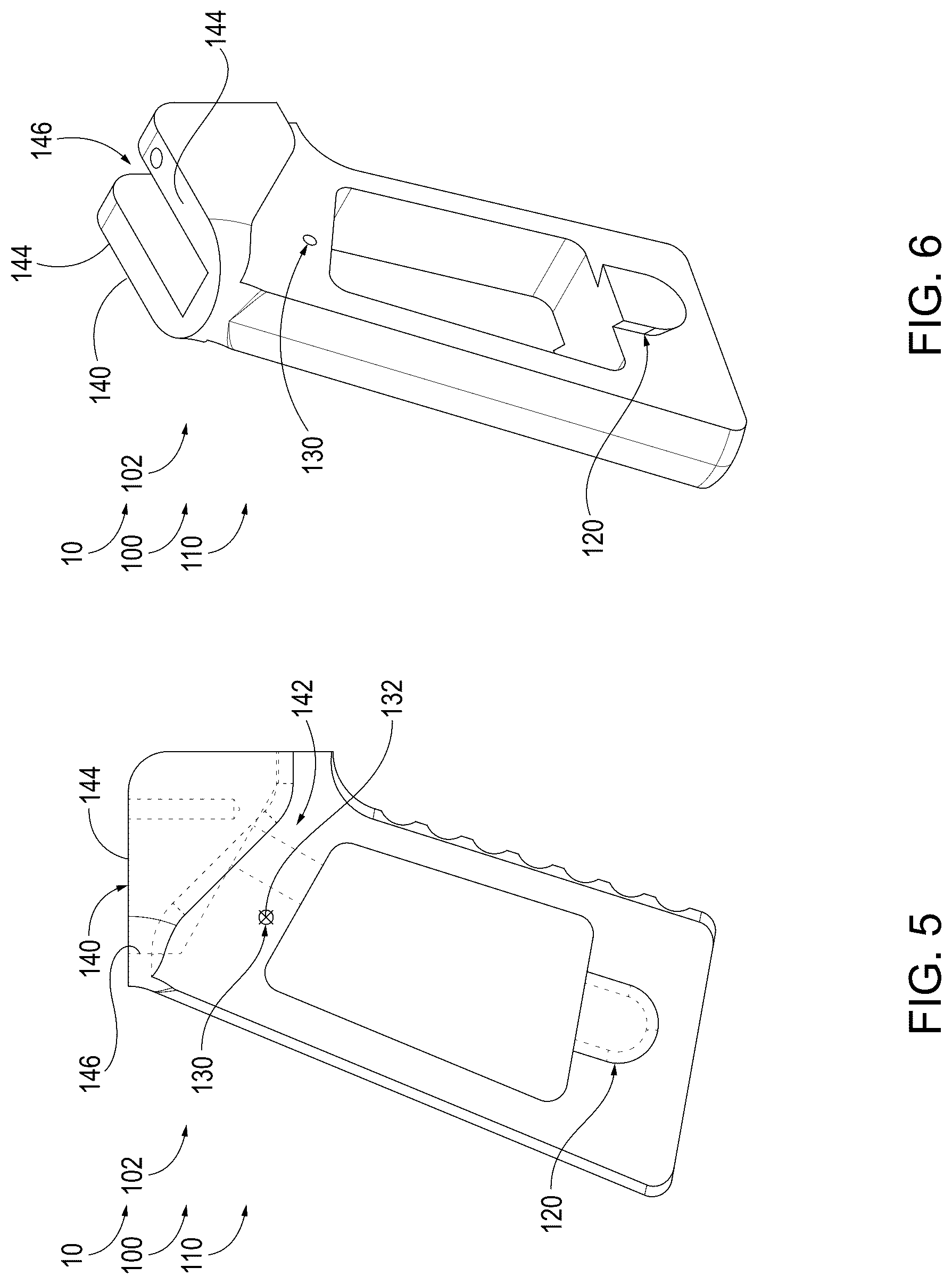 Patent US12618639 Figure 4 – Grips for handheld projectile weapons, handheld projectile weapons that include the grips, and associated methods