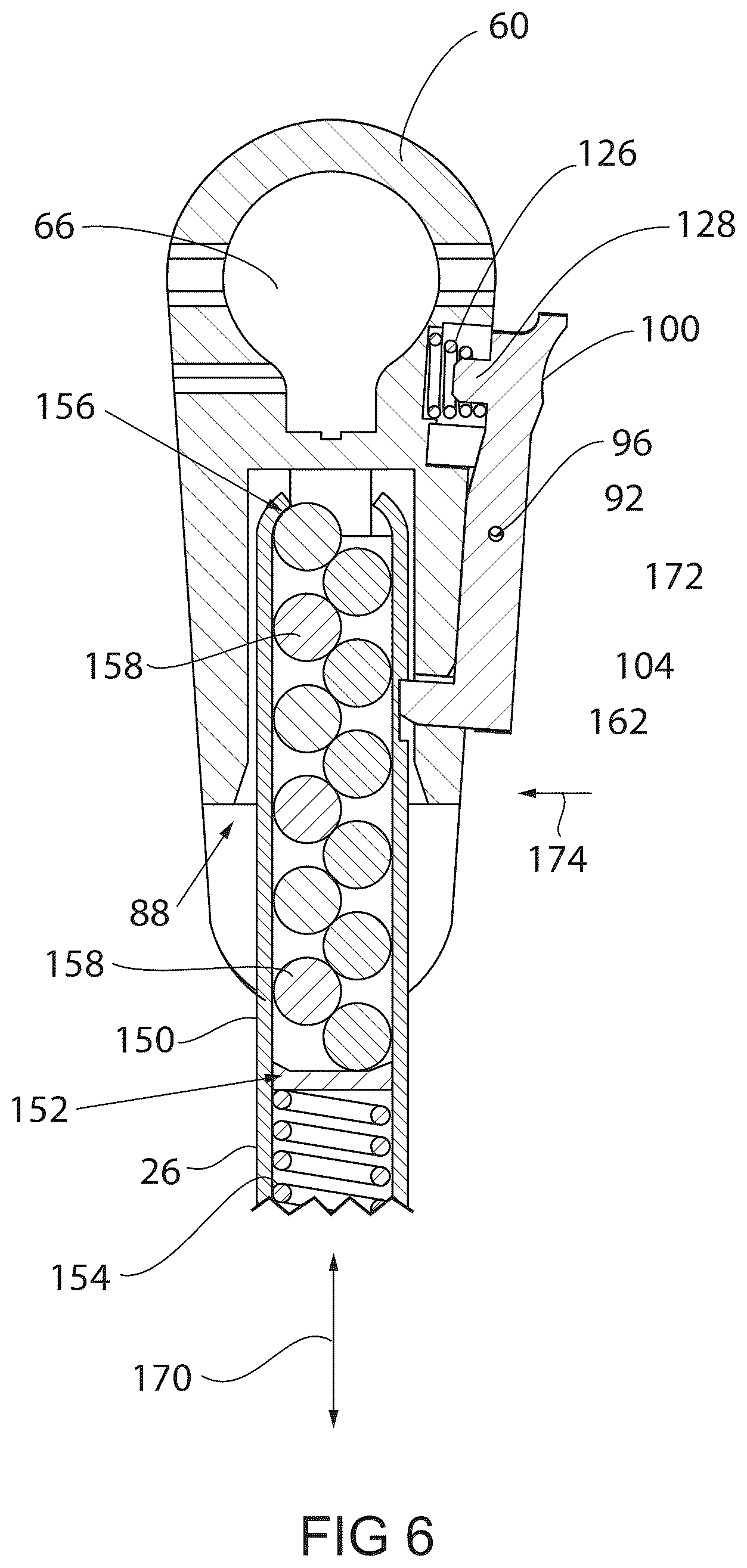 Patent US12618641 Figure 6 – Firearm shoulder stock assembly