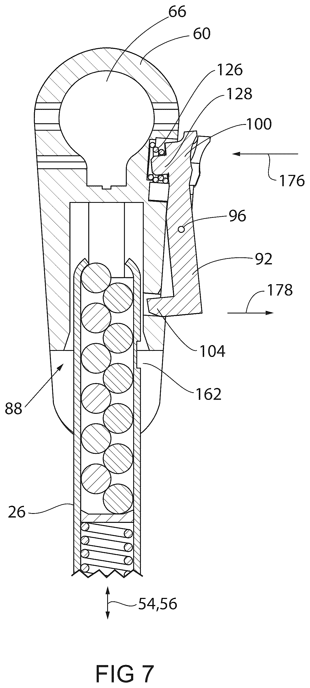 Patent US12618641 Figure 7 – Firearm shoulder stock assembly